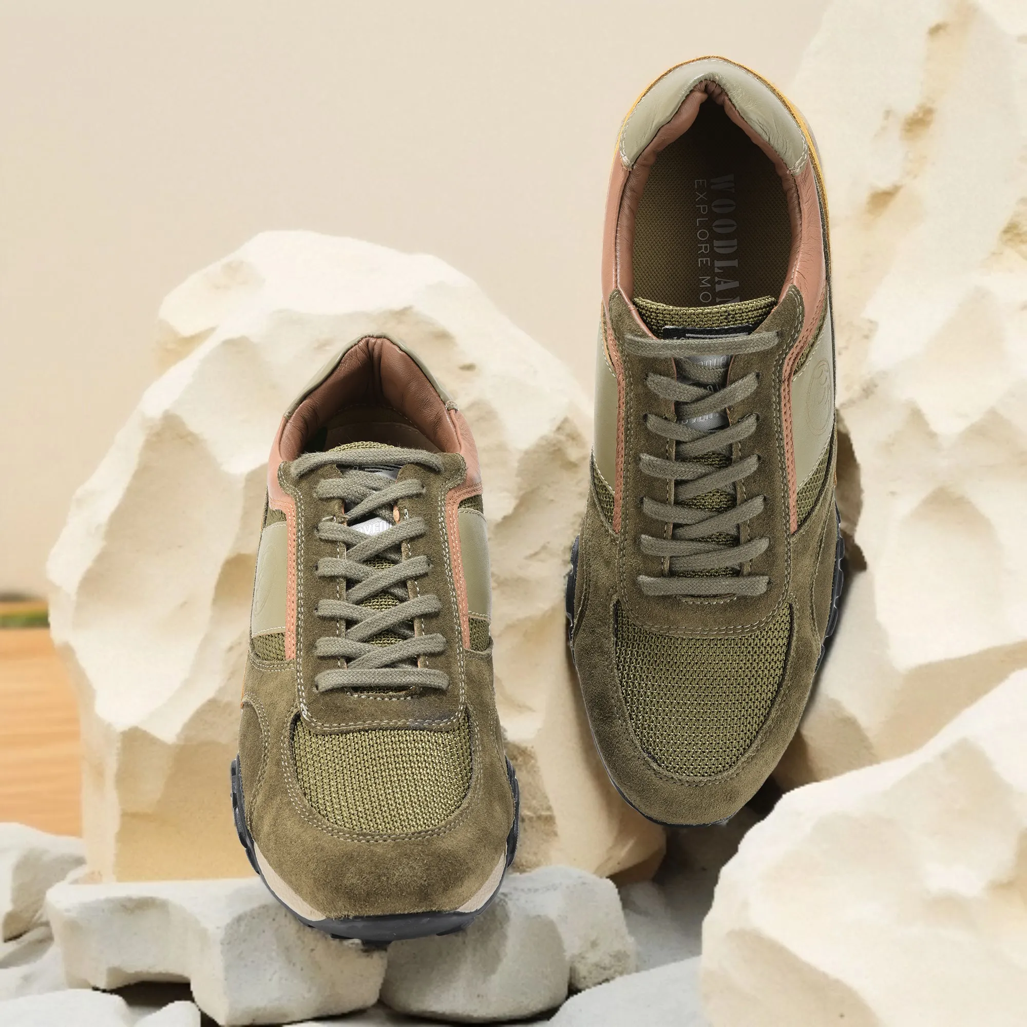 Woodland Olive Men Casual Lace-up - Thumbnail 9