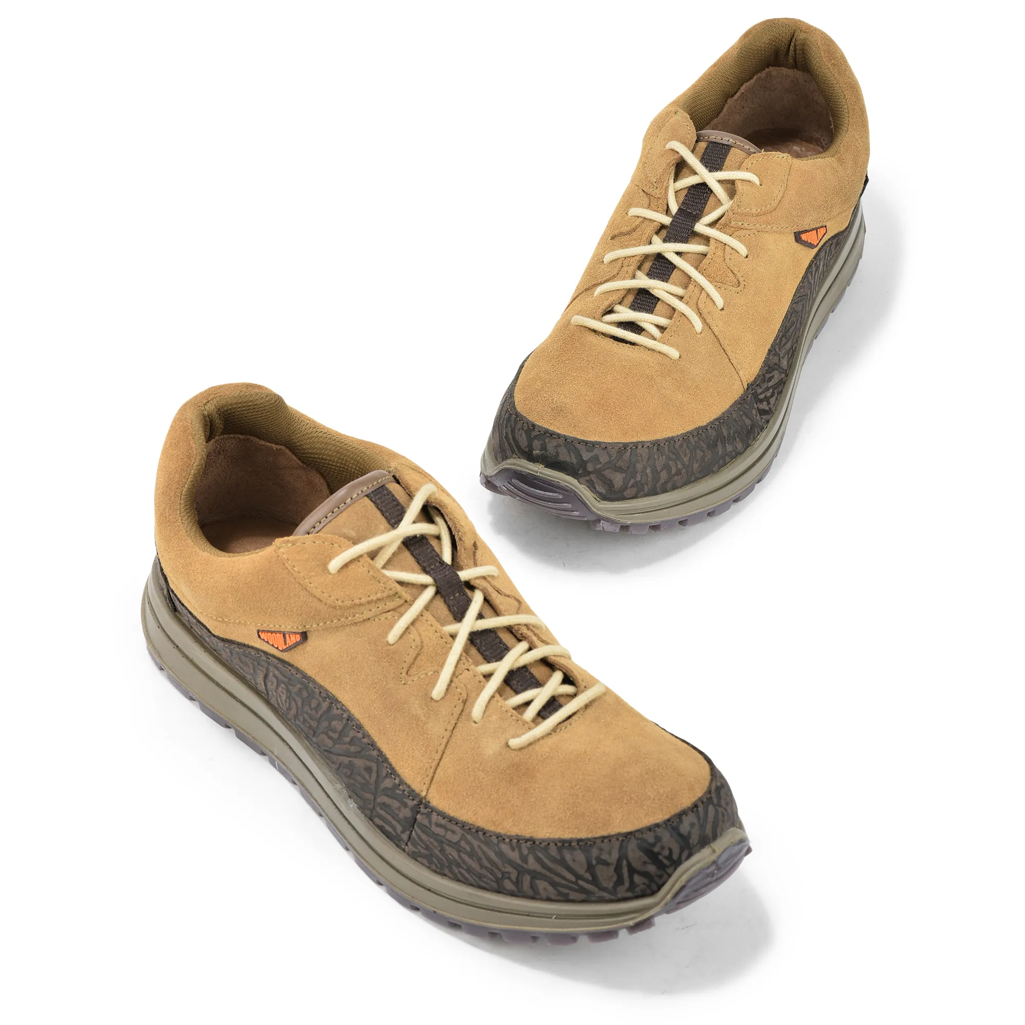 Woodland Rugged Camel Men Suede Casual Lace-up Shoes - Thumbnail 2
