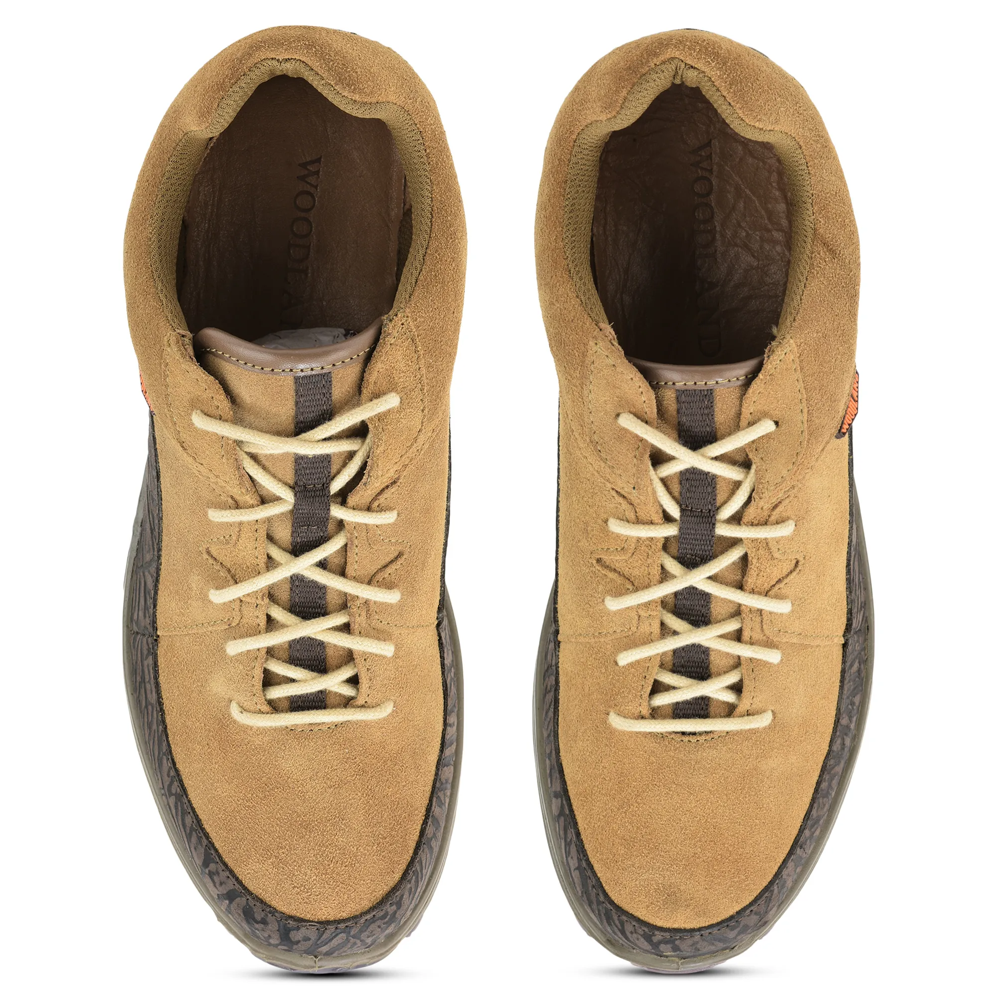 Woodland Rugged Camel Men Suede Casual Lace-up Shoes - Thumbnail 4