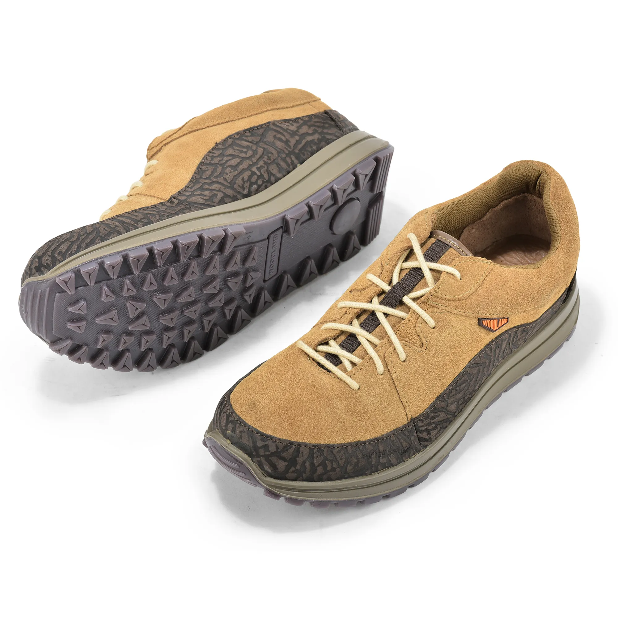 Woodland Rugged Camel Men Suede Casual Lace-up Shoes - Thumbnail 5