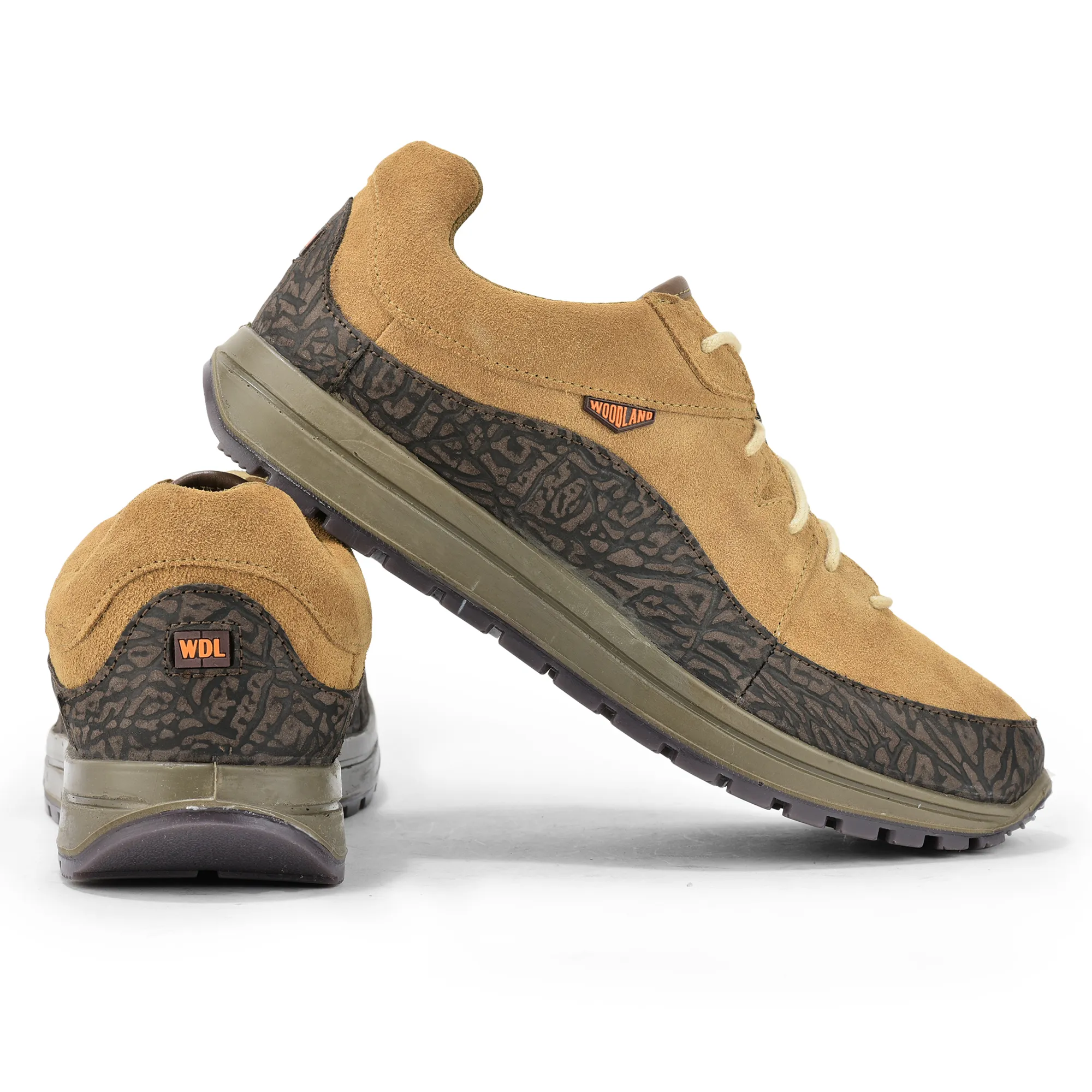 Woodland Rugged Camel Men Suede Casual Lace-up Shoes - Thumbnail 10