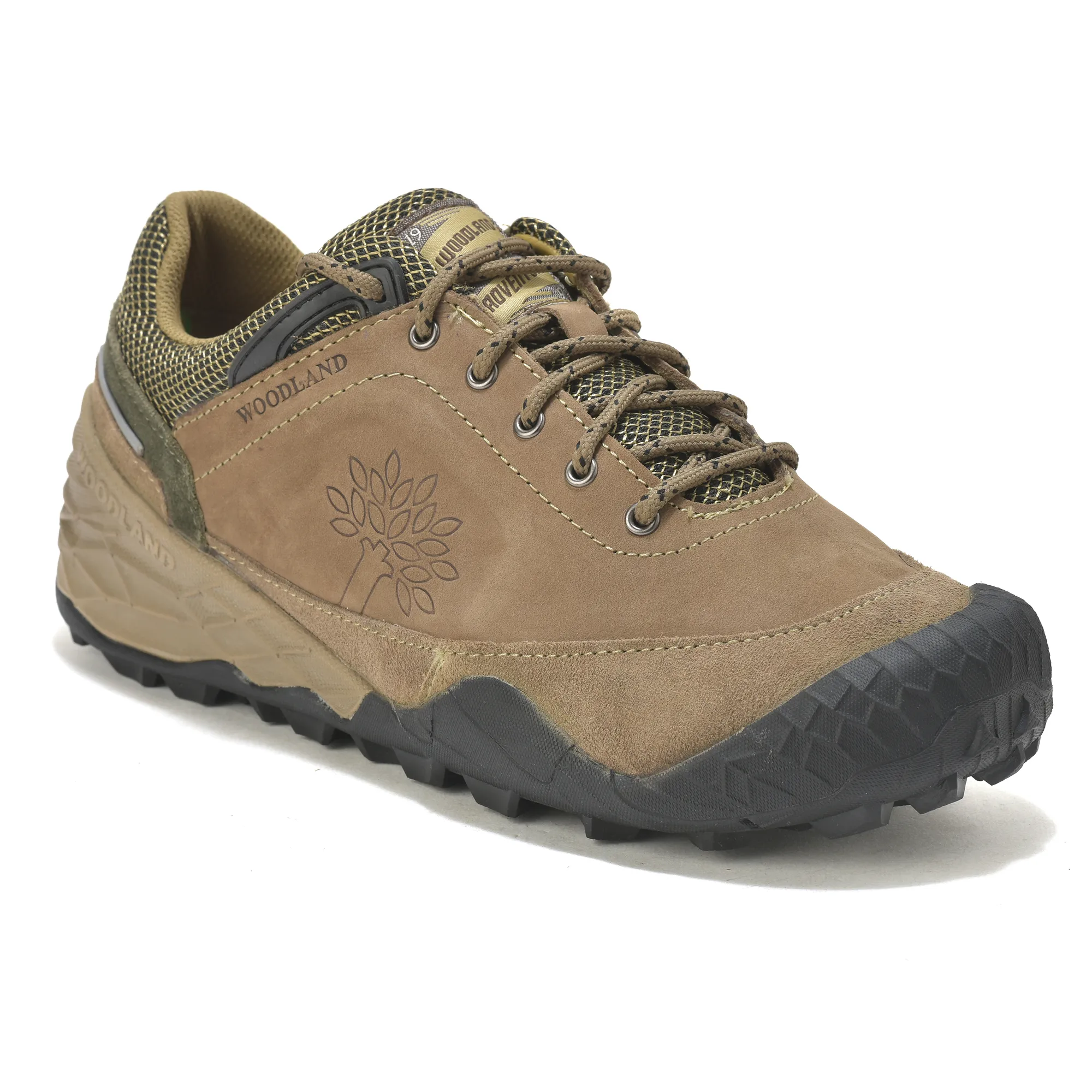 Woodland Dubai Khaki Suede LiteCraft Lace Casuals - Thumbnail 3