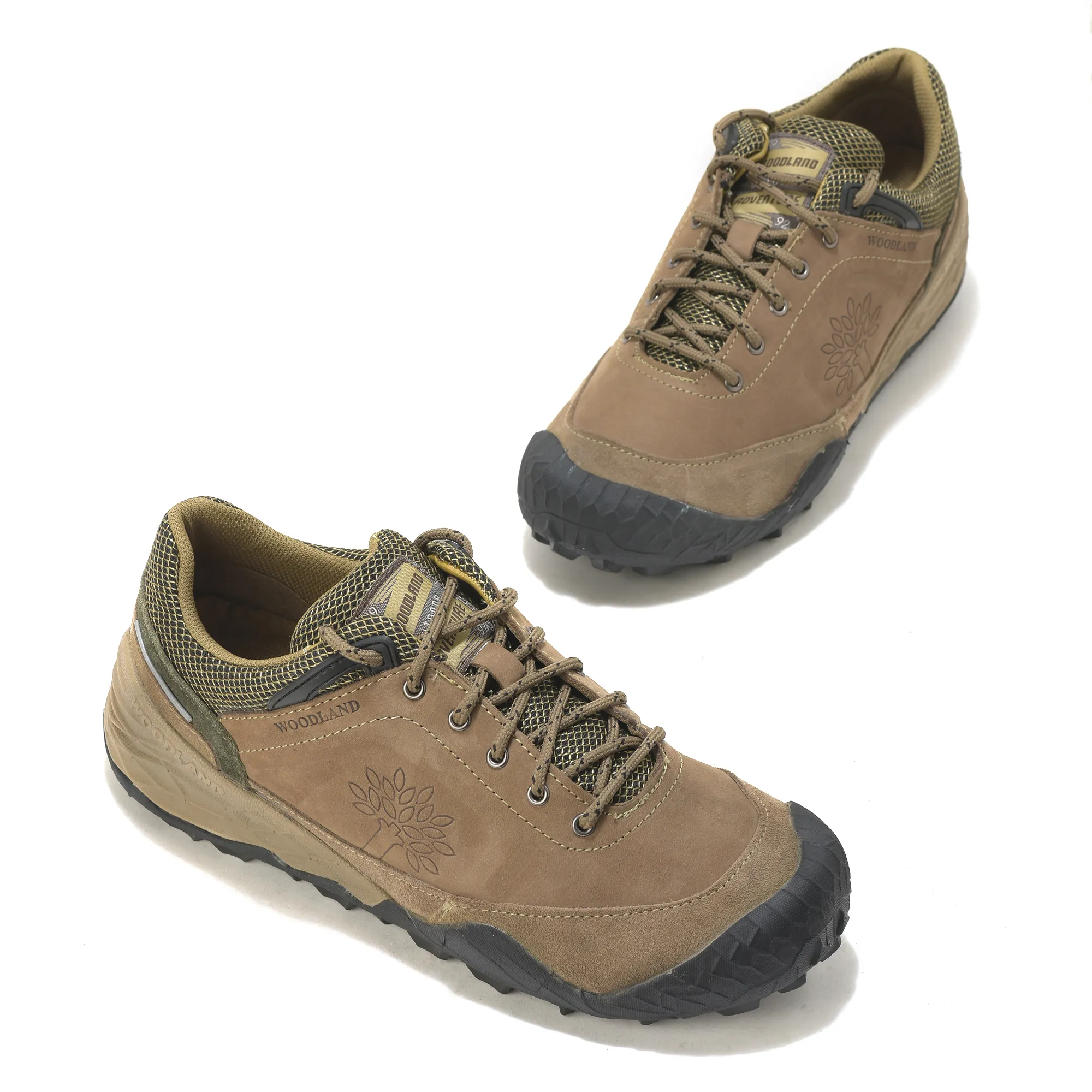 Woodland Dubai Khaki Suede LiteCraft Lace Casuals - Thumbnail 4