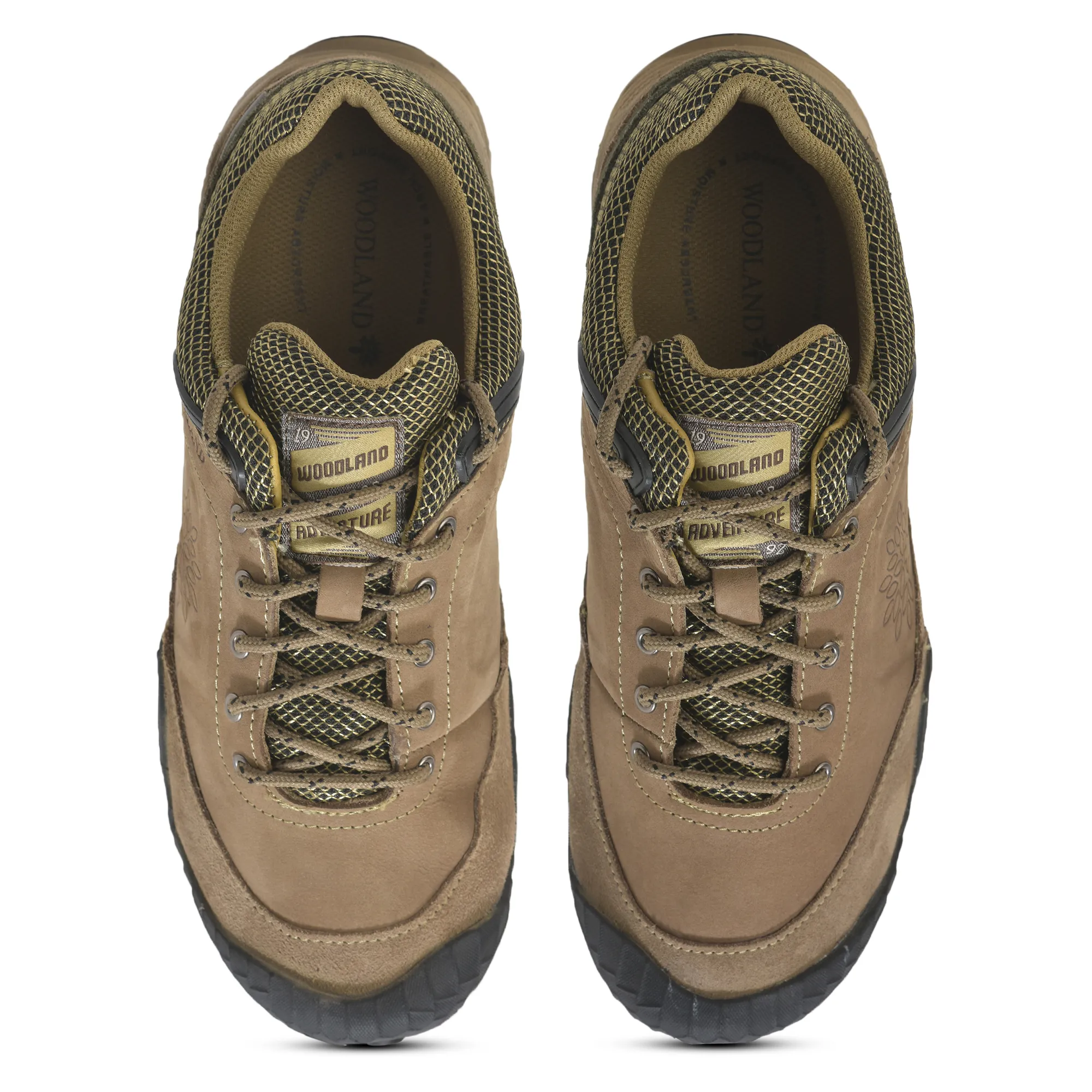 Woodland Dubai Khaki Suede LiteCraft Lace Casuals - Thumbnail 5