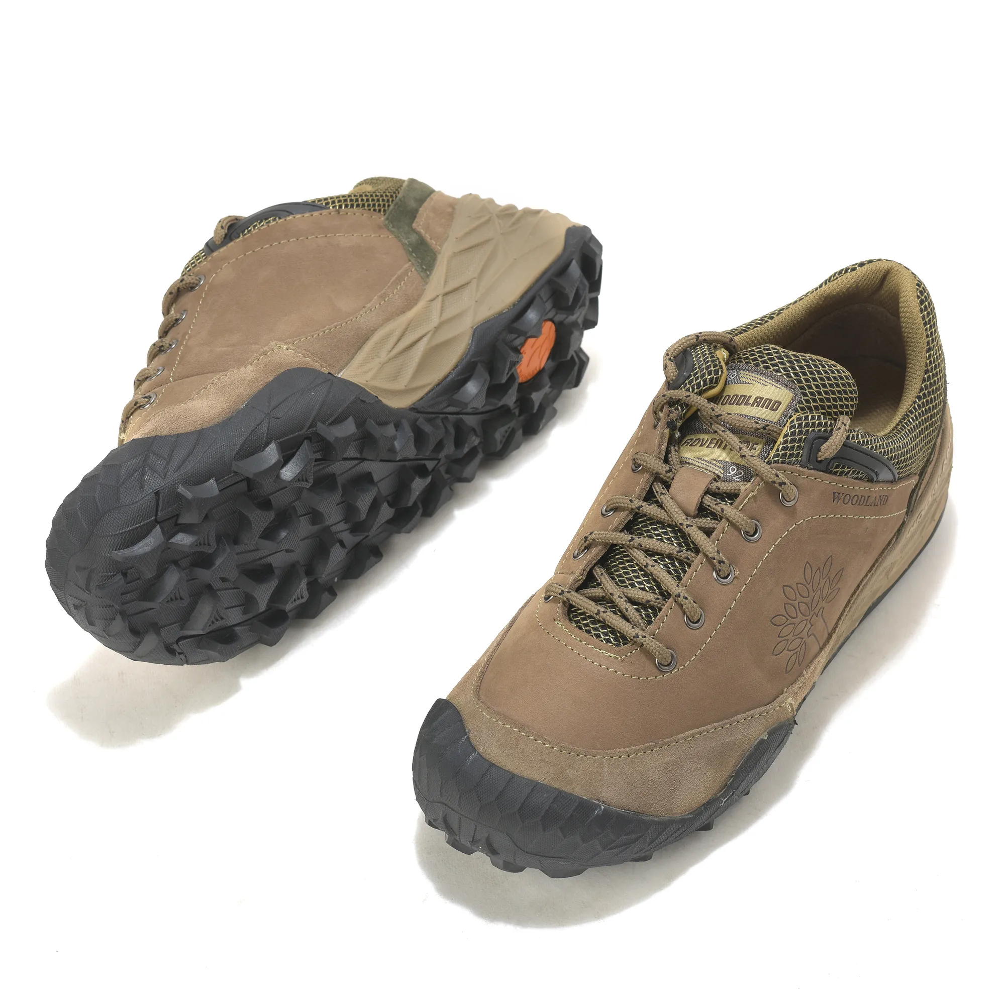 Woodland Dubai Khaki Suede LiteCraft Lace Casuals - Thumbnail 6