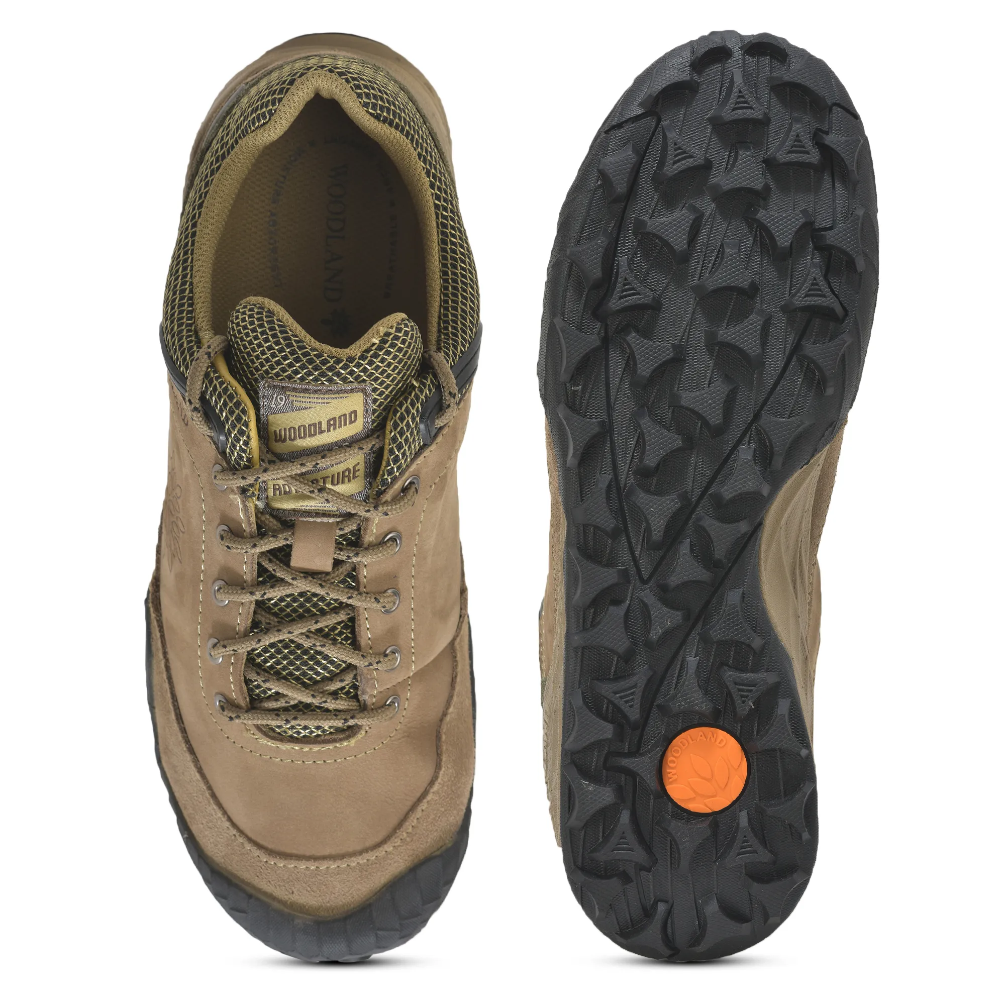 Woodland Dubai Khaki Suede LiteCraft Lace Casuals - Thumbnail 9
