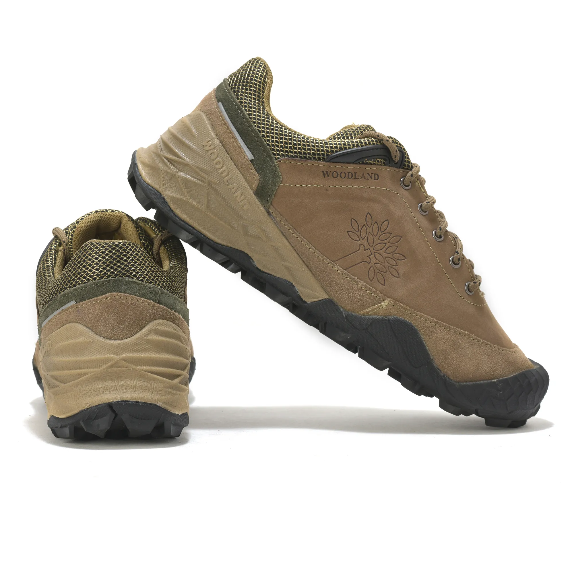 Woodland Dubai Khaki Suede LiteCraft Lace Casuals - Thumbnail 10