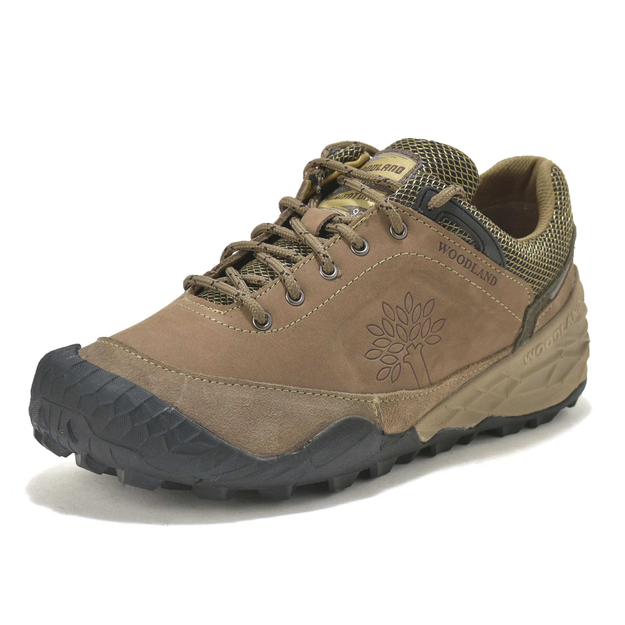 Woodland Dubai Khaki Suede LiteCraft Lace Casuals - Thumbnail 11