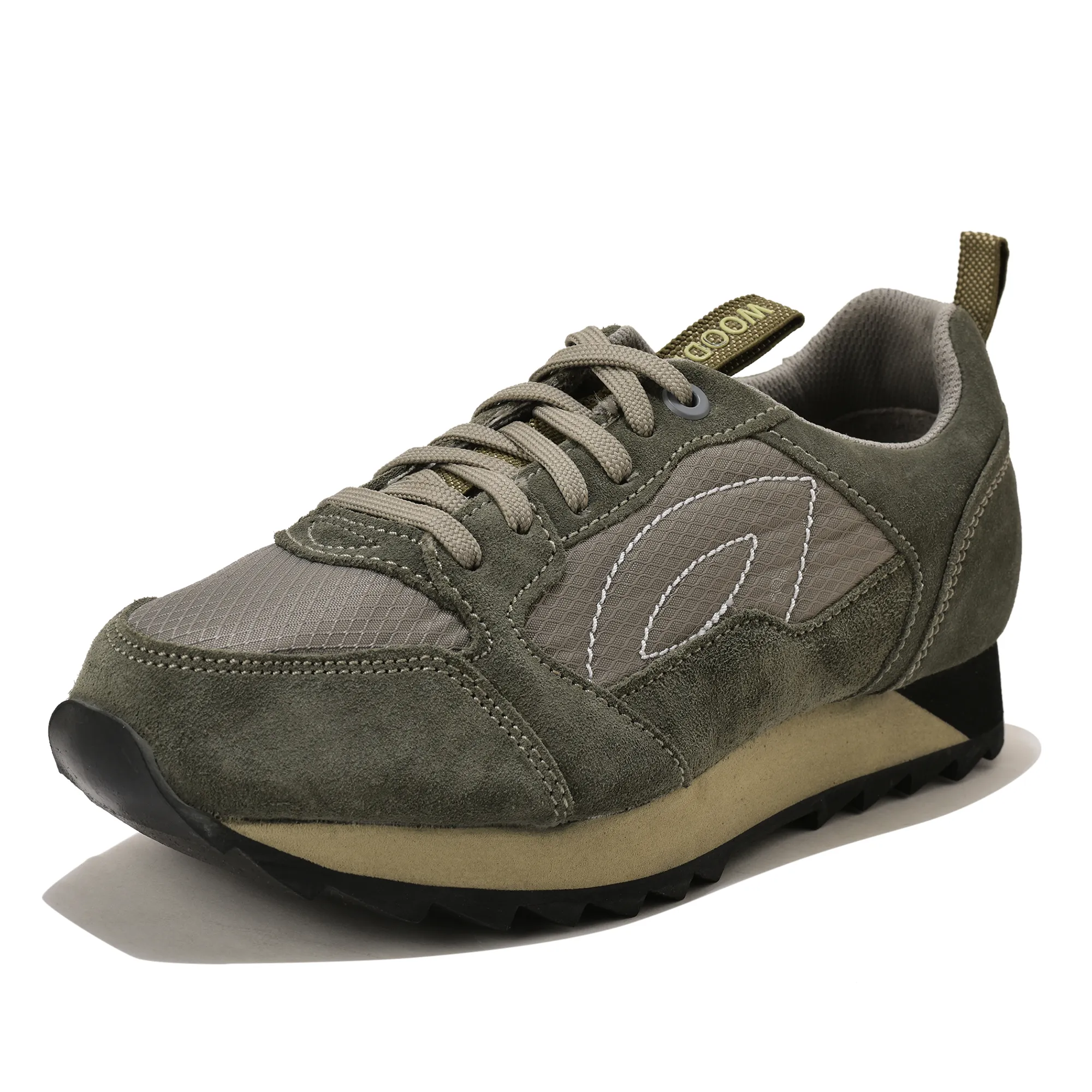 Men Grey Suede Lace-Up Casual Joggers - Thumbnail 11