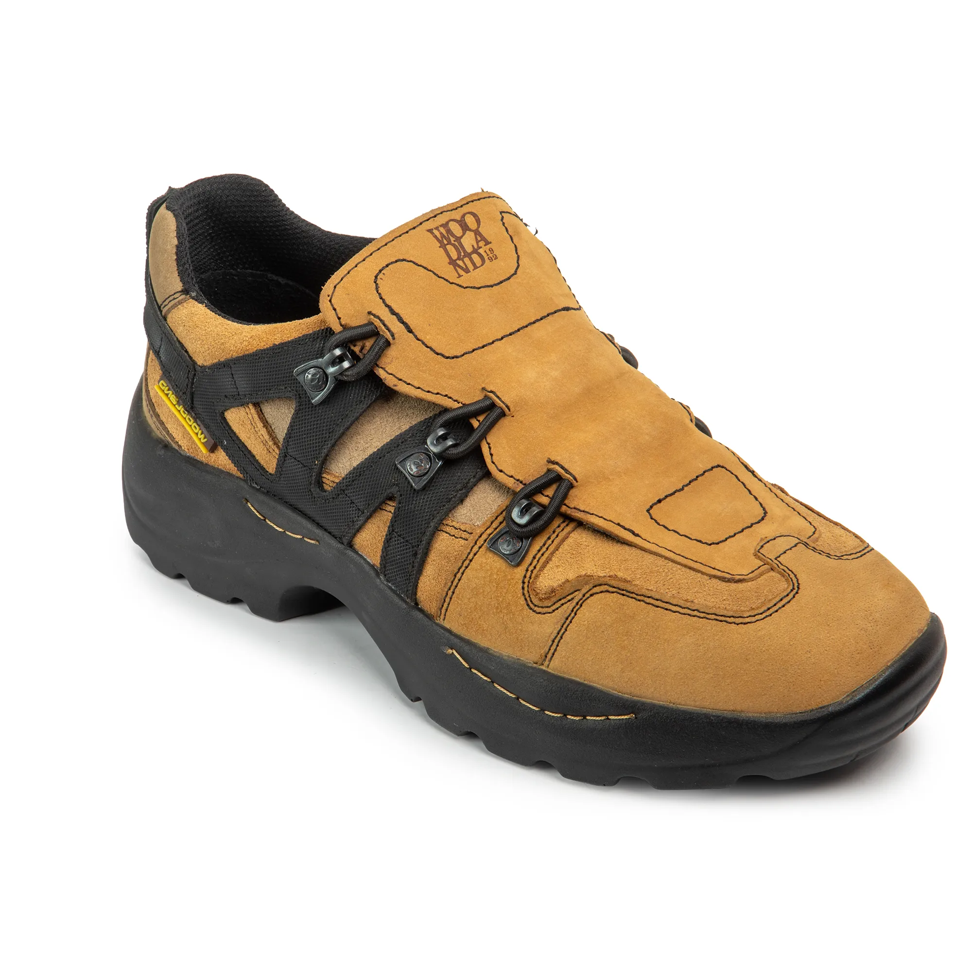 Woodland Men’s Camel Snap Suede Casual Slip-Ons - Thumbnail 3