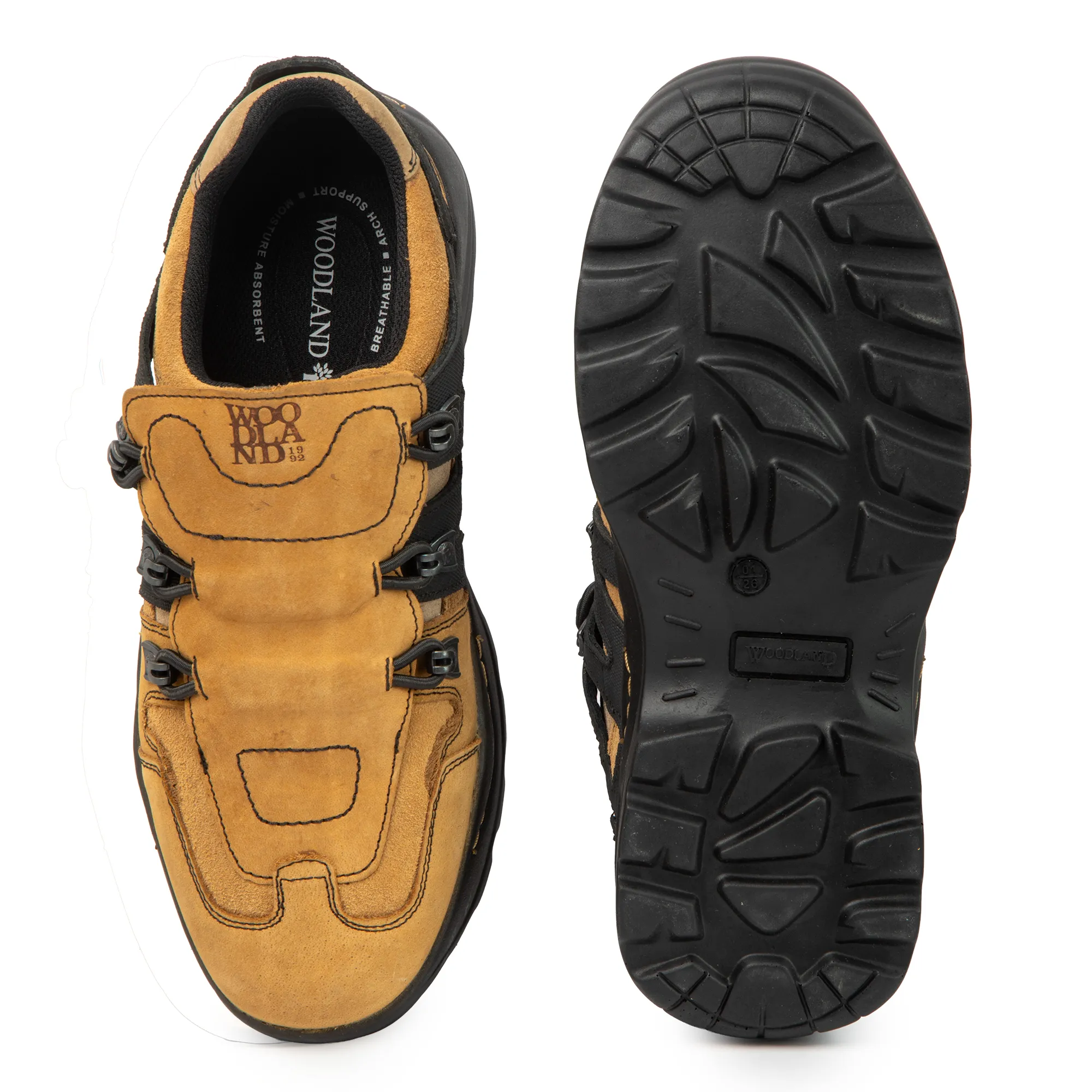 Woodland Men’s Camel Snap Suede Casual Slip-Ons - Thumbnail 9