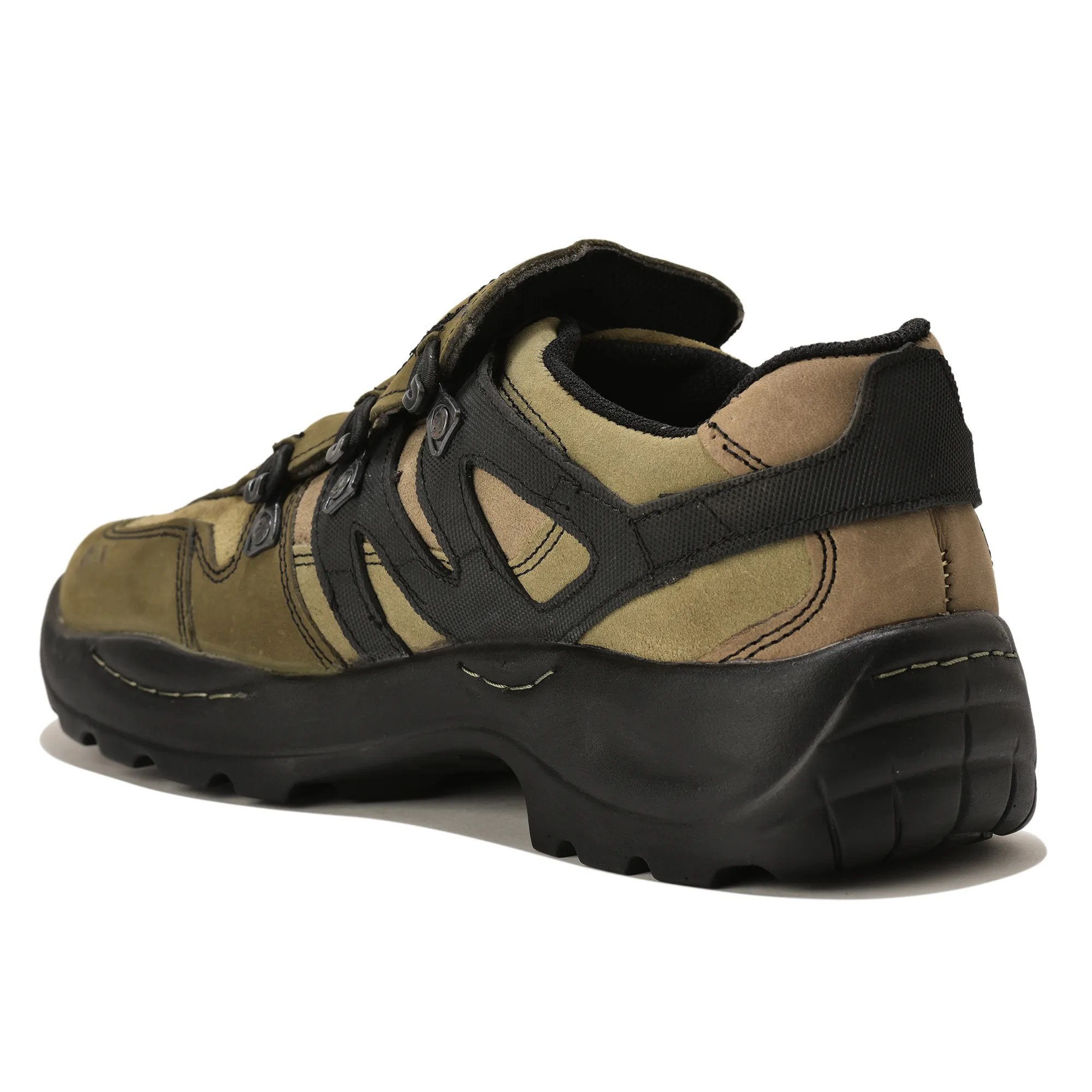 Woodland Men's Olive Green Snap Suede Casual Slip-Ons - Thumbnail 7