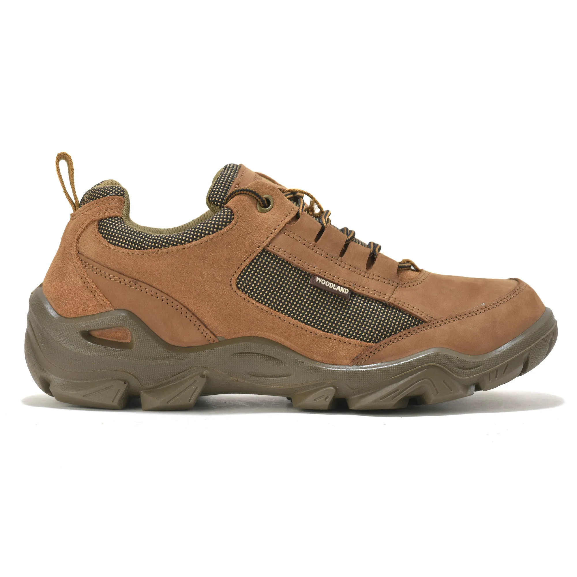 Woodland Cashew Brown Suede LineCut Lace Casuals - Thumbnail 2