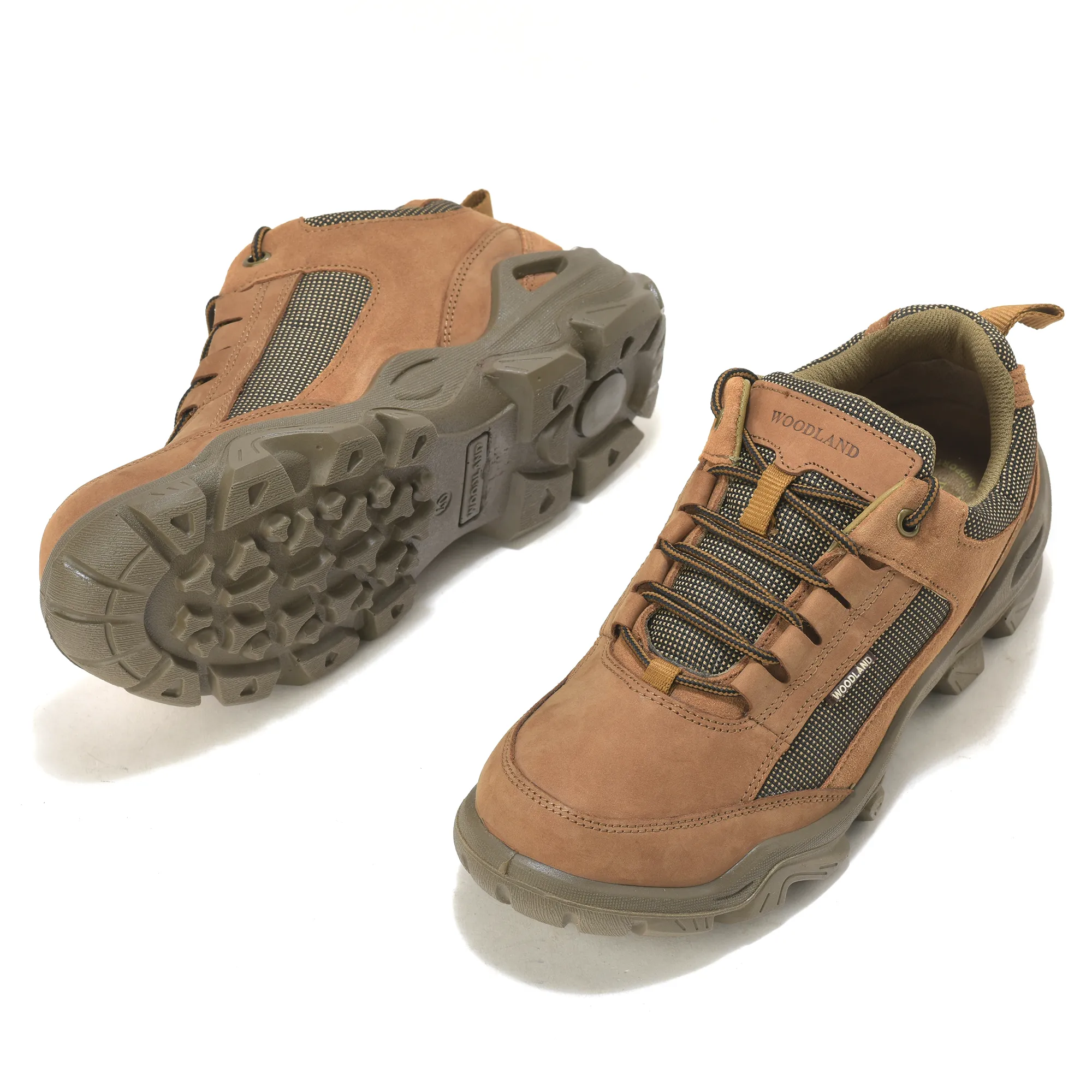 Woodland Cashew Brown Suede LineCut Lace Casuals - Thumbnail 6