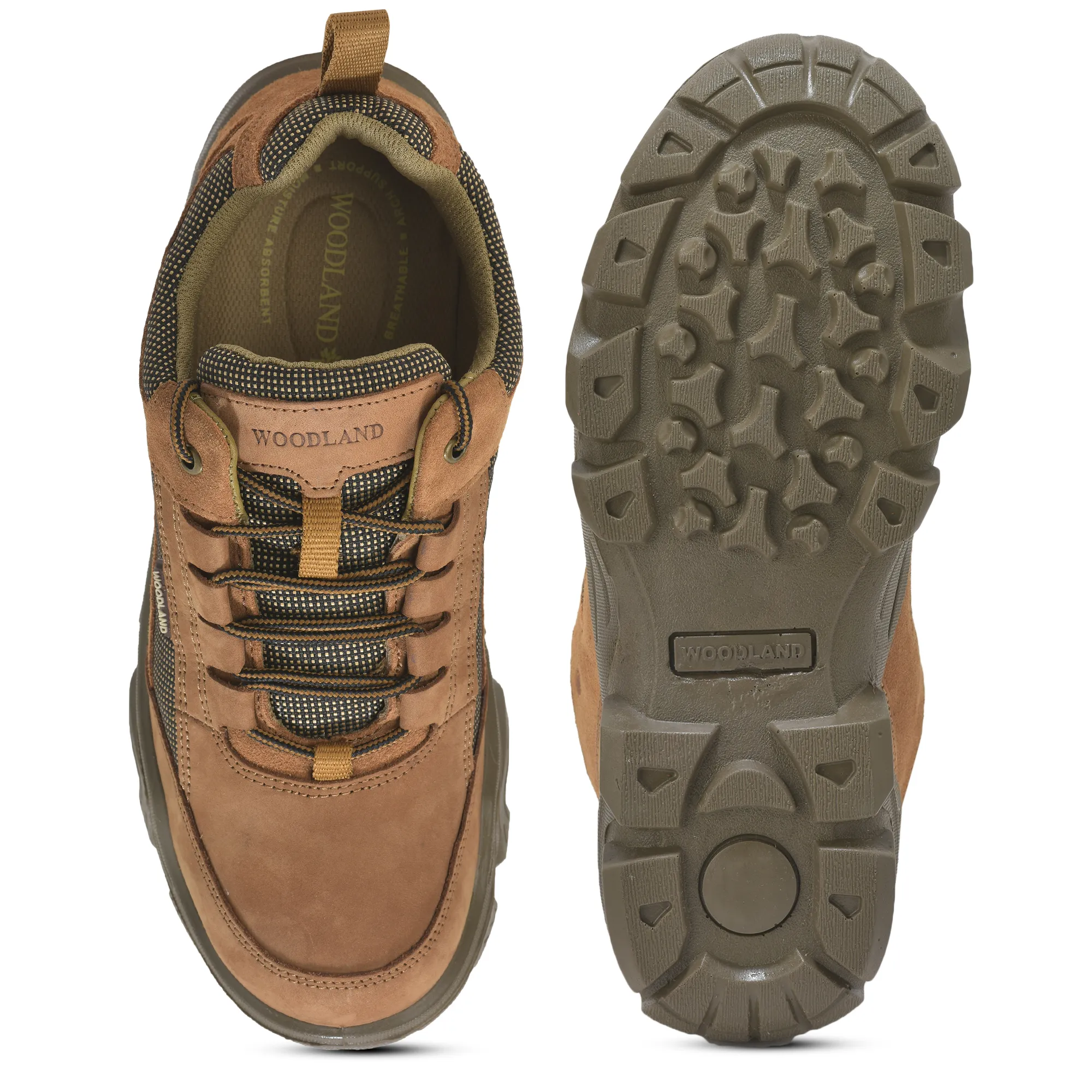 Woodland Cashew Brown Suede LineCut Lace Casuals - Thumbnail 9