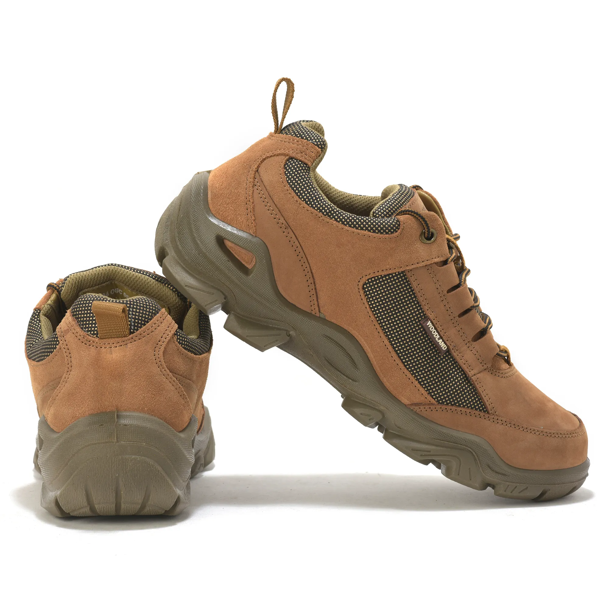 Woodland Cashew Brown Suede LineCut Lace Casuals - Thumbnail 10