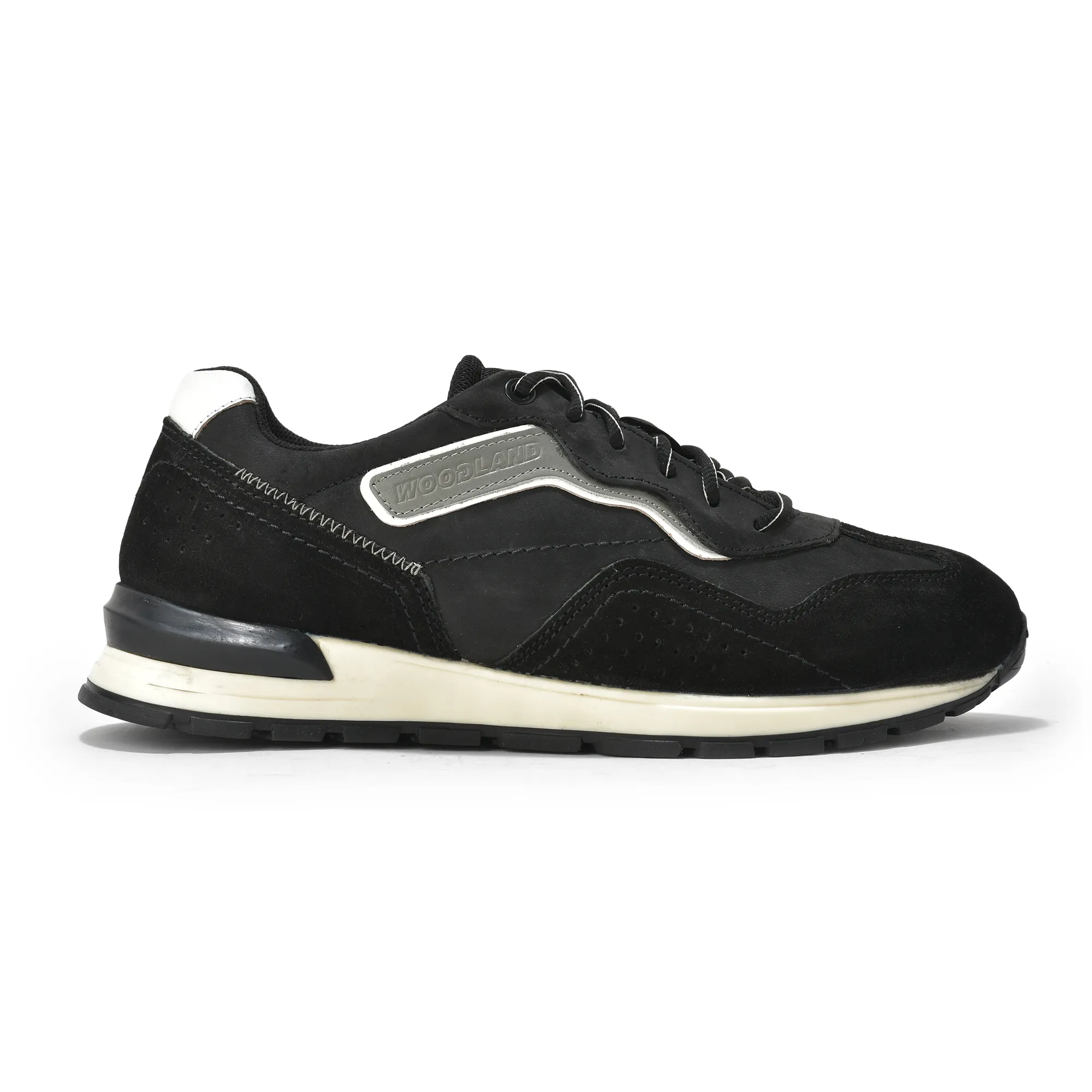Premium Suede Black Casual Sneaker Shoes  - Thumbnail 2