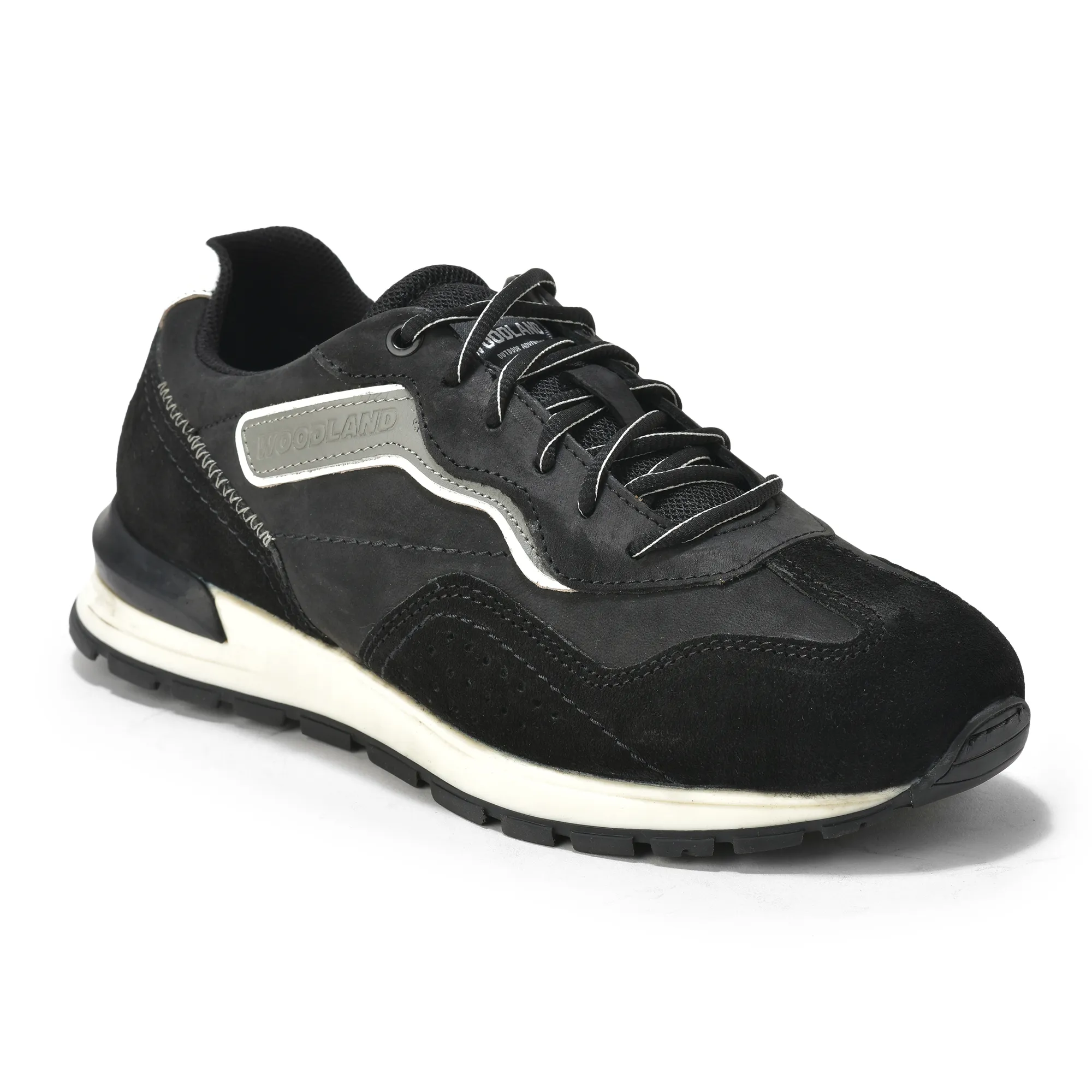 Premium Suede Black Casual Sneaker Shoes  - Thumbnail 3