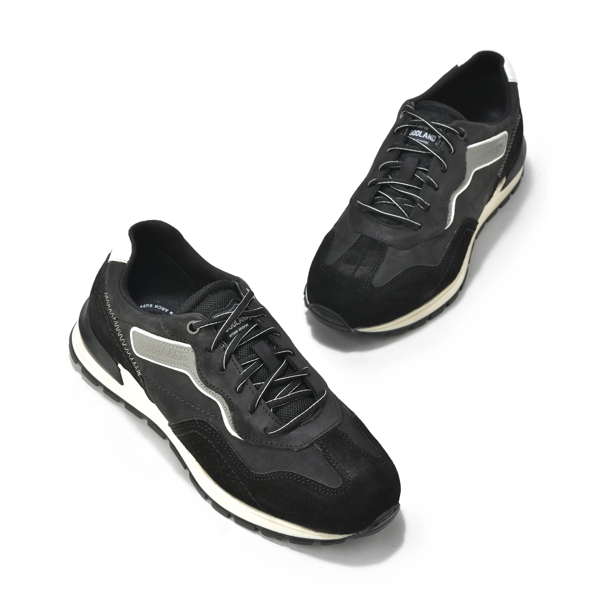 Premium Suede Black Casual Sneaker Shoes  - Thumbnail 4