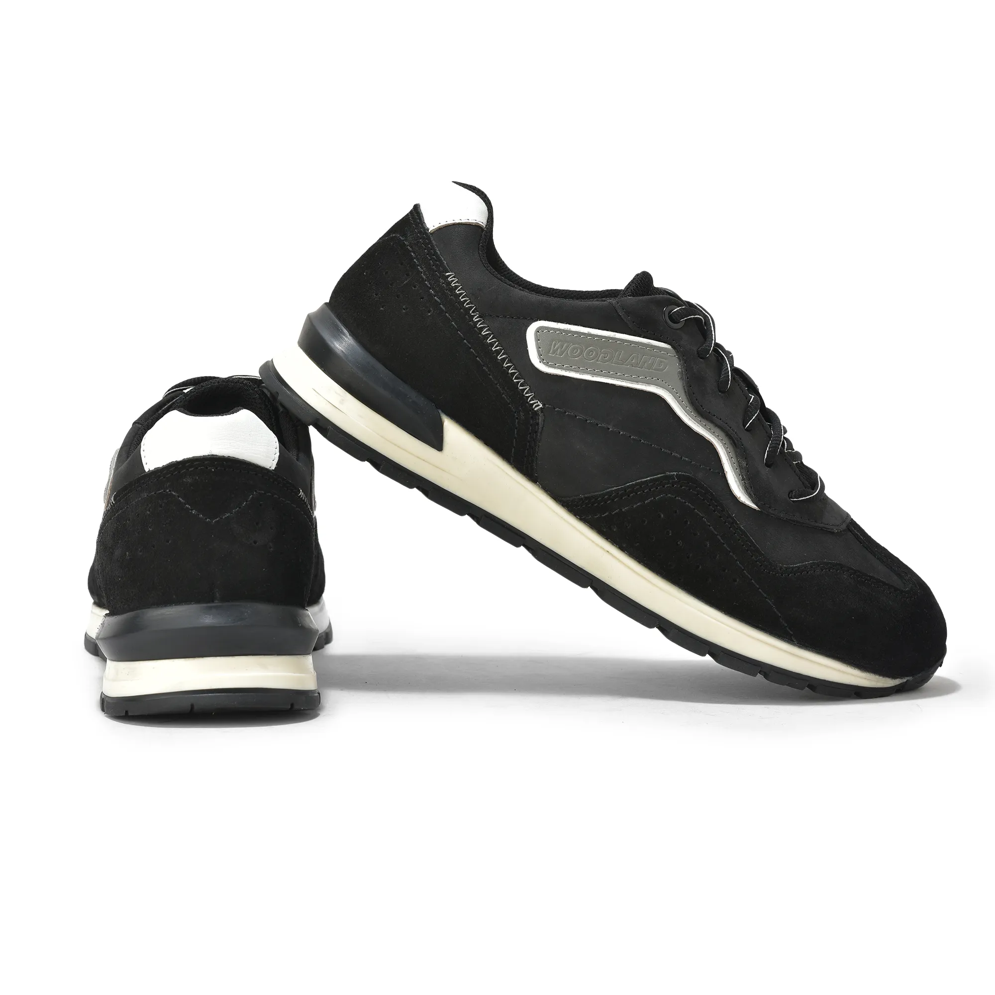 Premium Suede Black Casual Sneaker Shoes  - Thumbnail 10