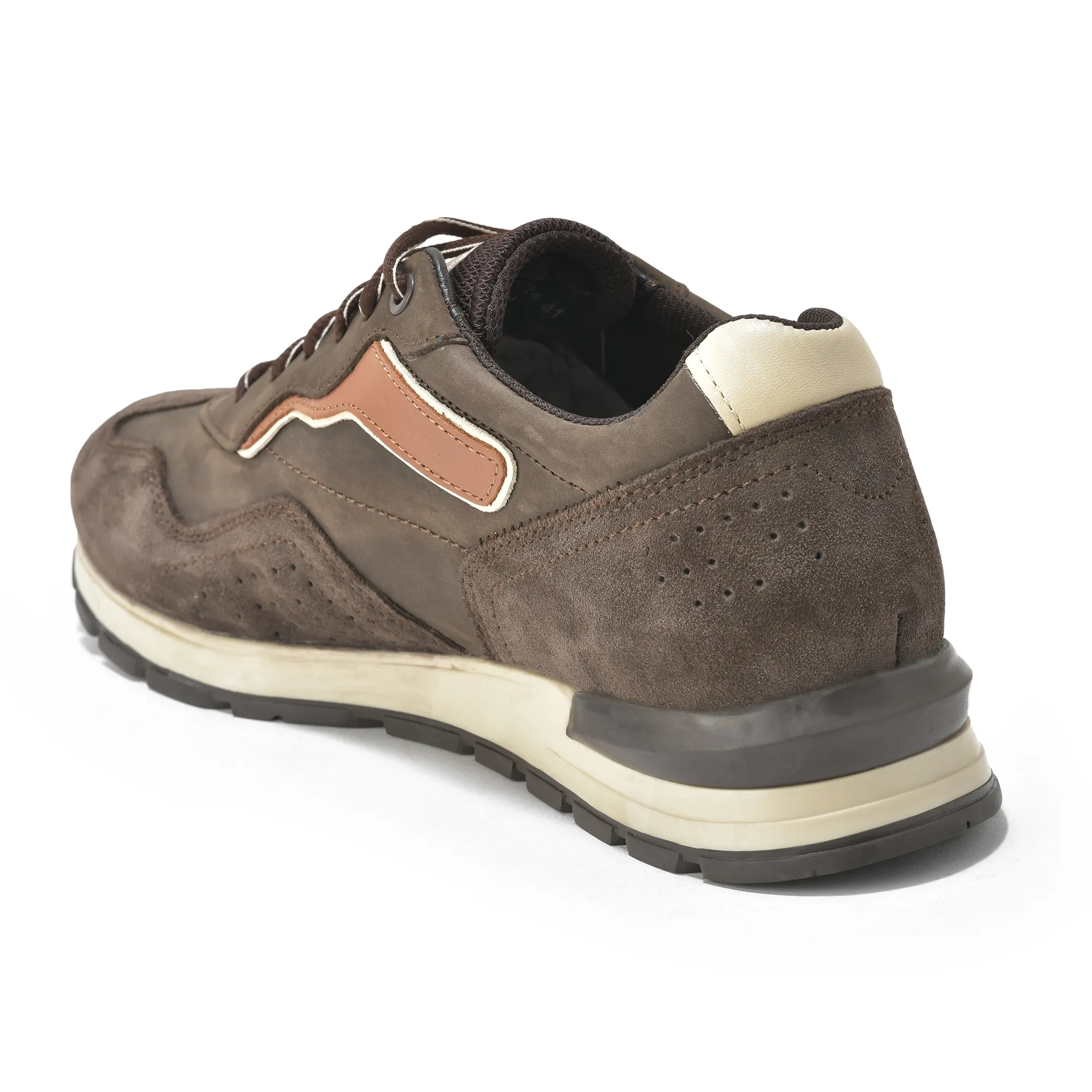 Premium Suede Brown Casual Sneaker Shoes  - Thumbnail 7