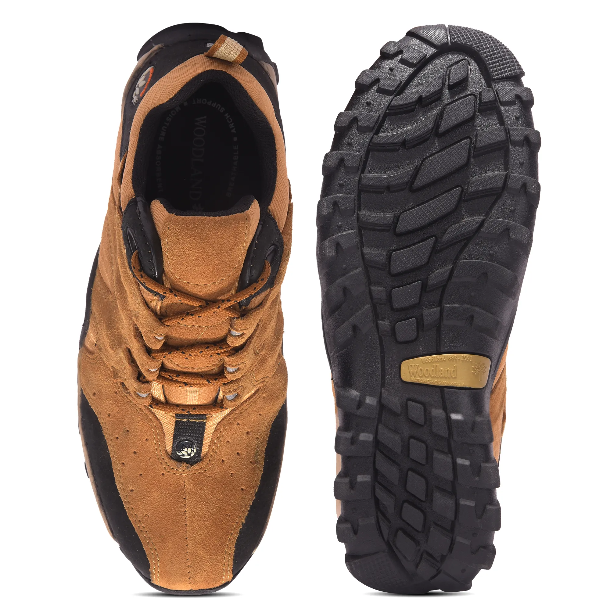 Woodland Men’s Camel Adventure Casual Shoes - Thumbnail 9