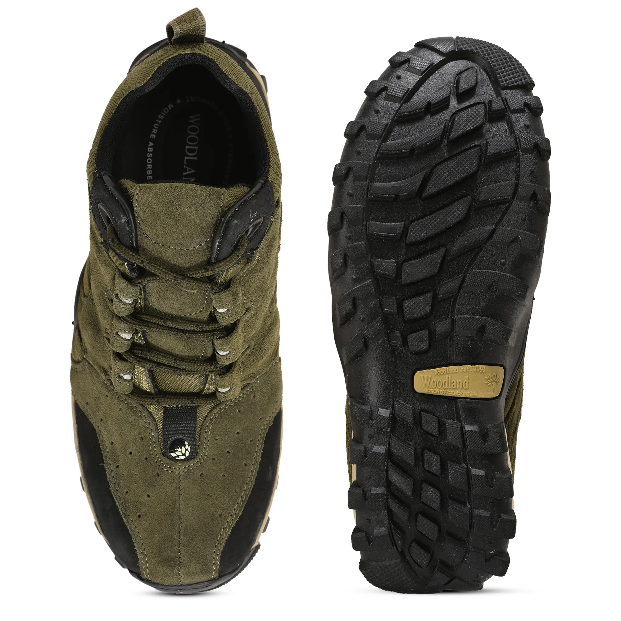 Woodland Men's Olive Green Adventure Casual Shoes - Thumbnail 9