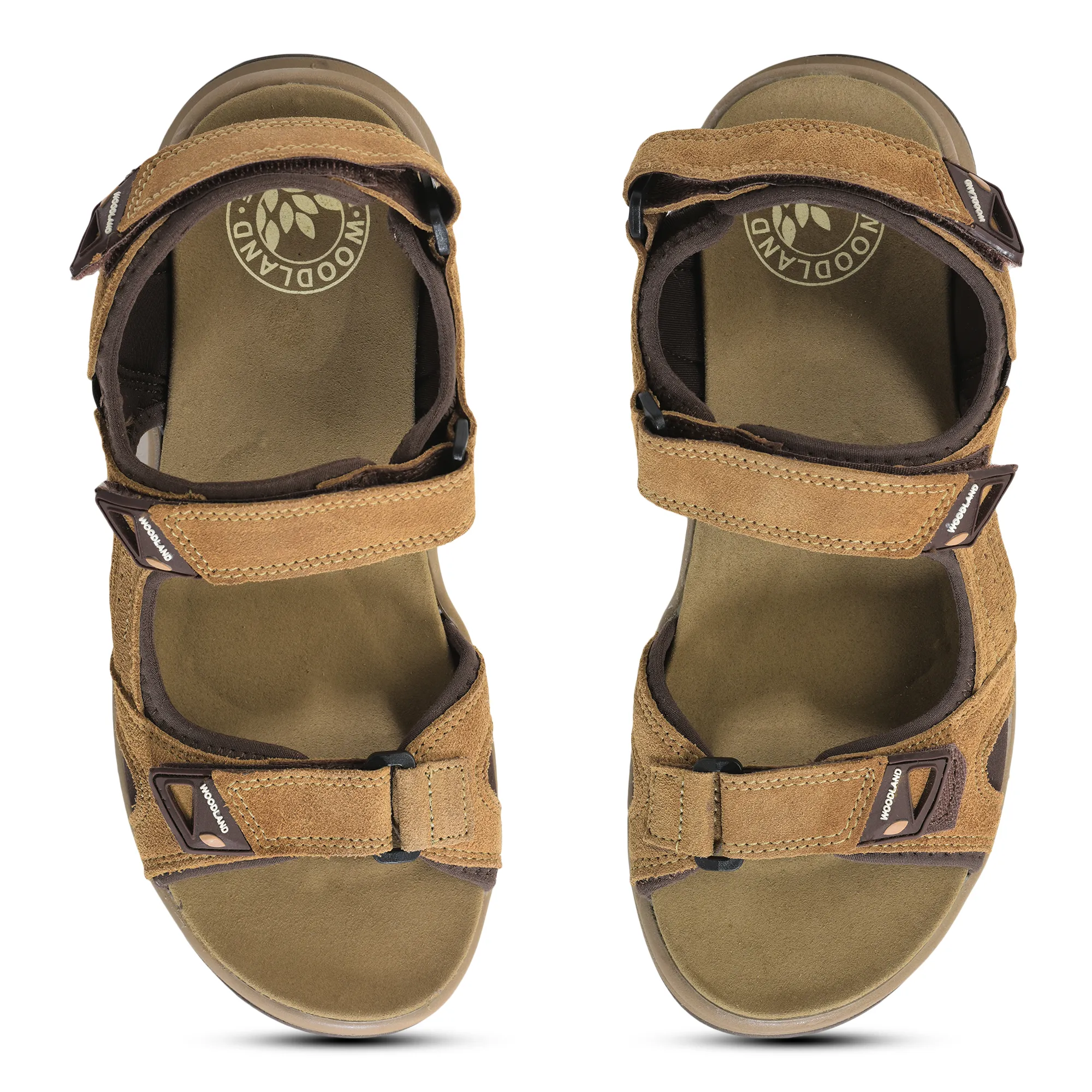 Suede Camel Sandals for Men - Thumbnail 2
