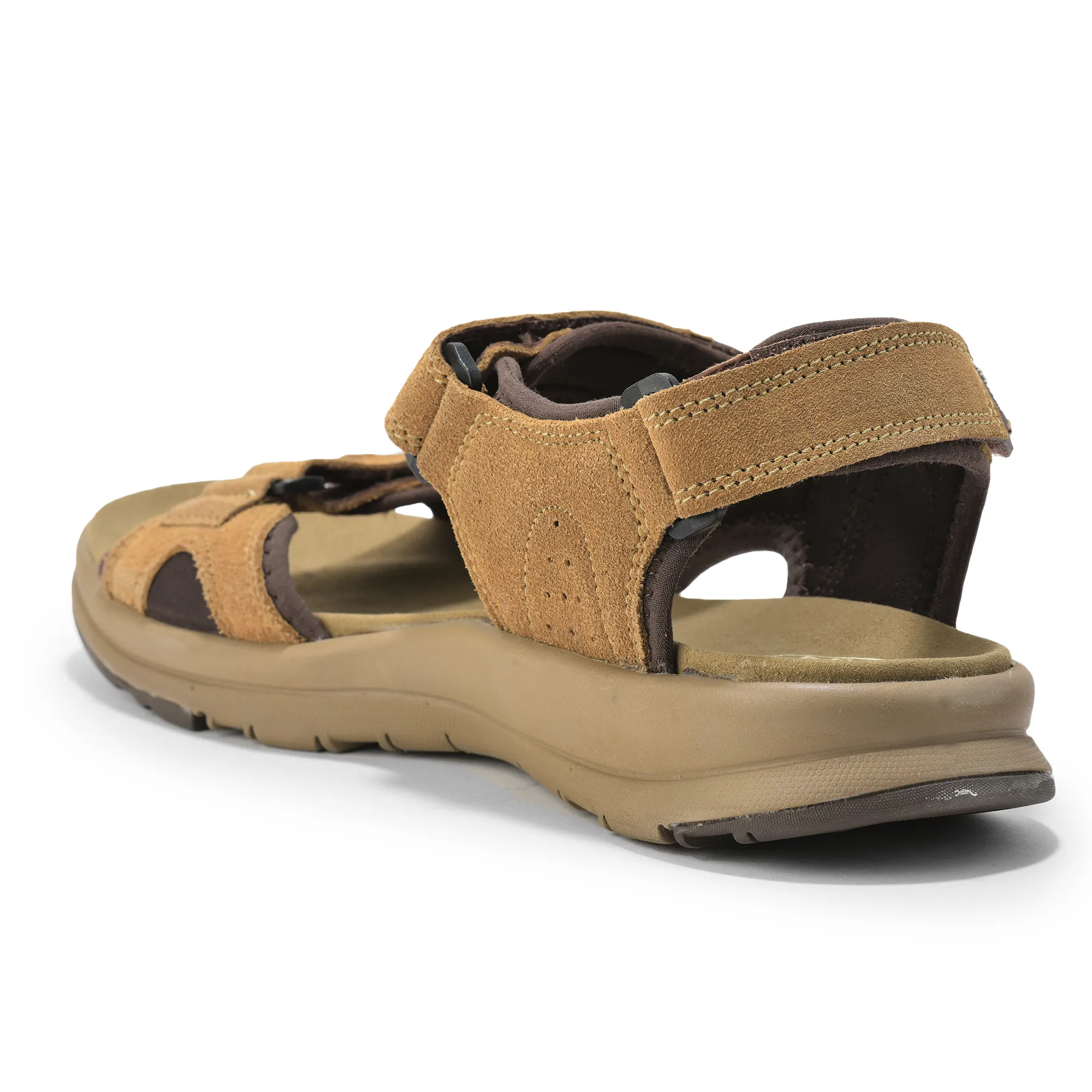 Suede Camel Sandals for Men - Thumbnail 5