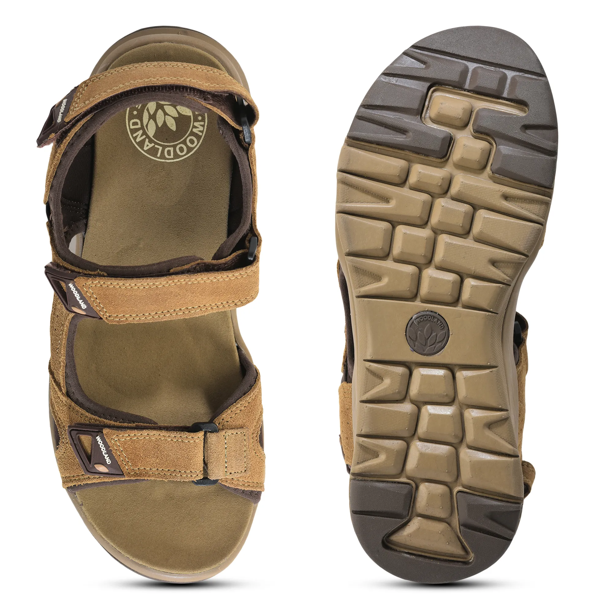 Suede Camel Sandals for Men - Thumbnail 7