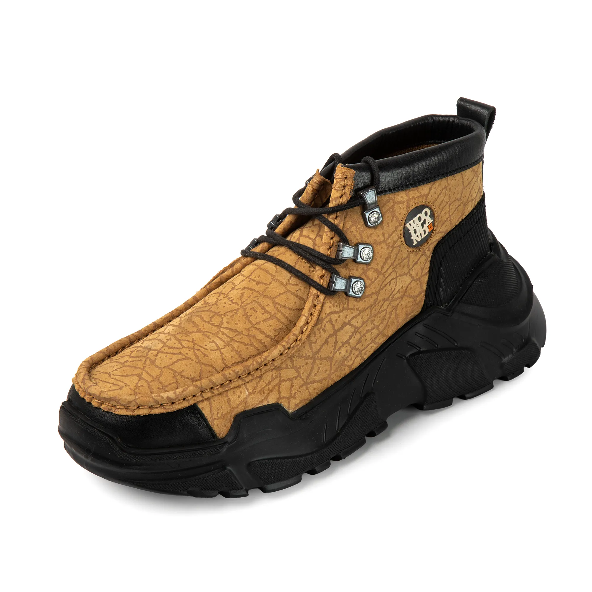 Woodland Men Camel Nubuck Lace-Up Casual Shoes - Thumbnail 12