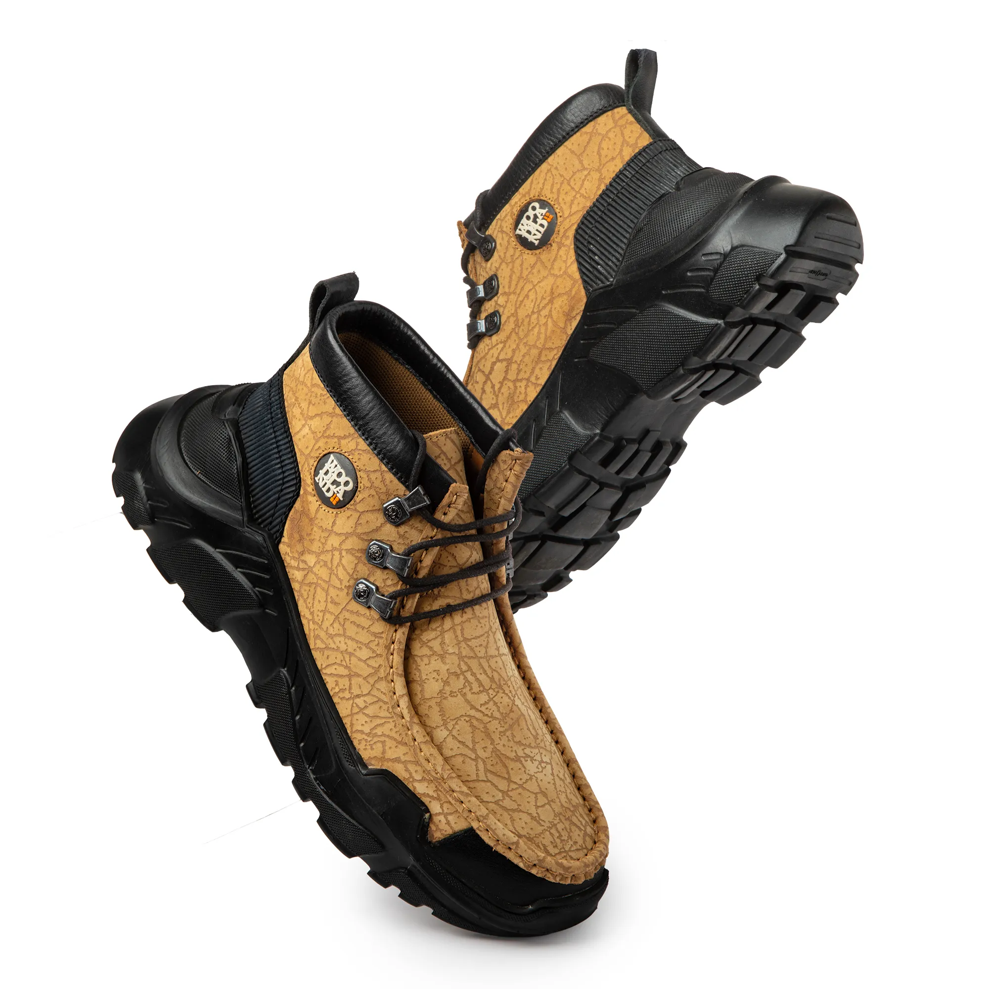 Woodland Men Camel Nubuck Lace-Up Casual Shoes - Thumbnail 14