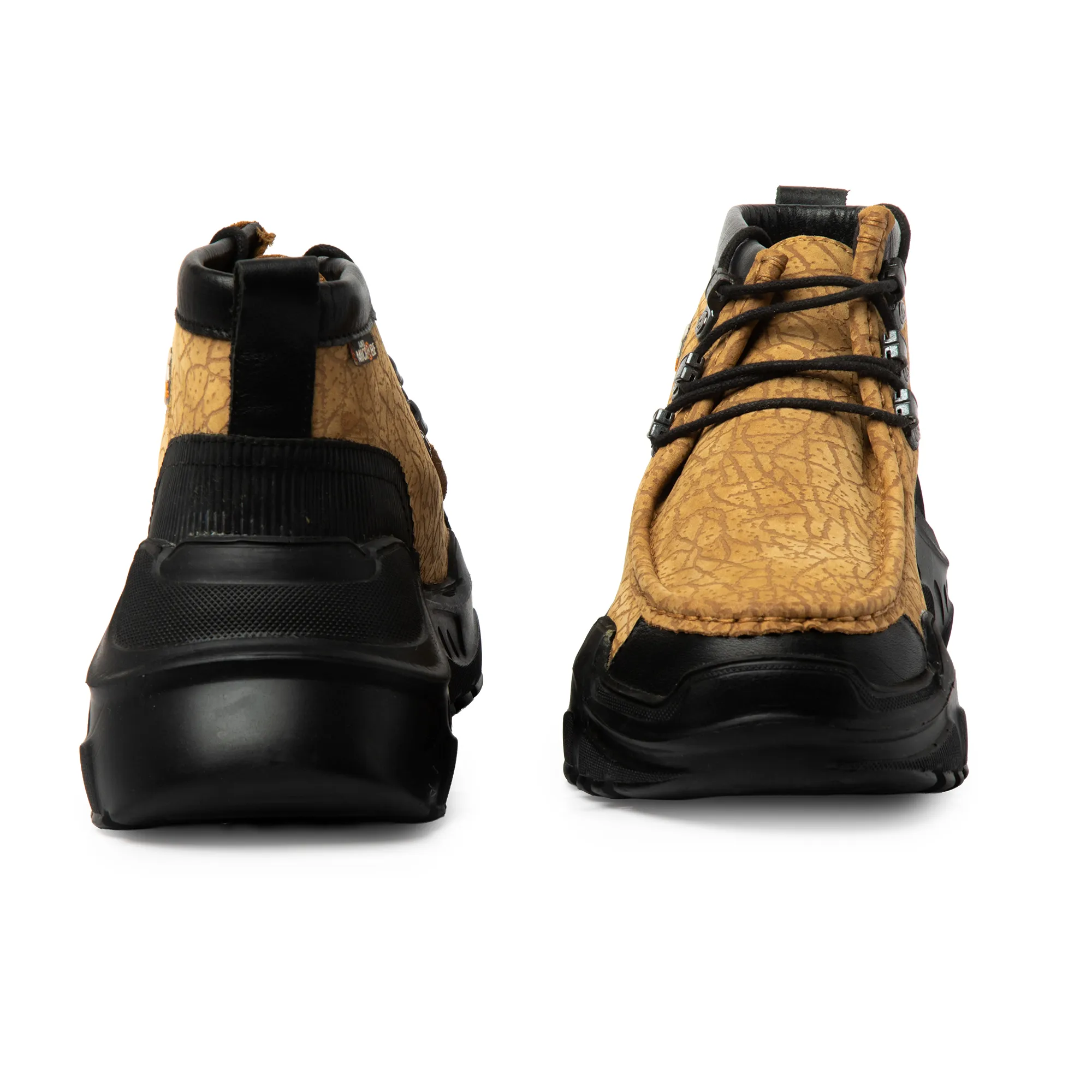 Woodland Men Camel Nubuck Lace-Up Casual Shoes - Thumbnail 15