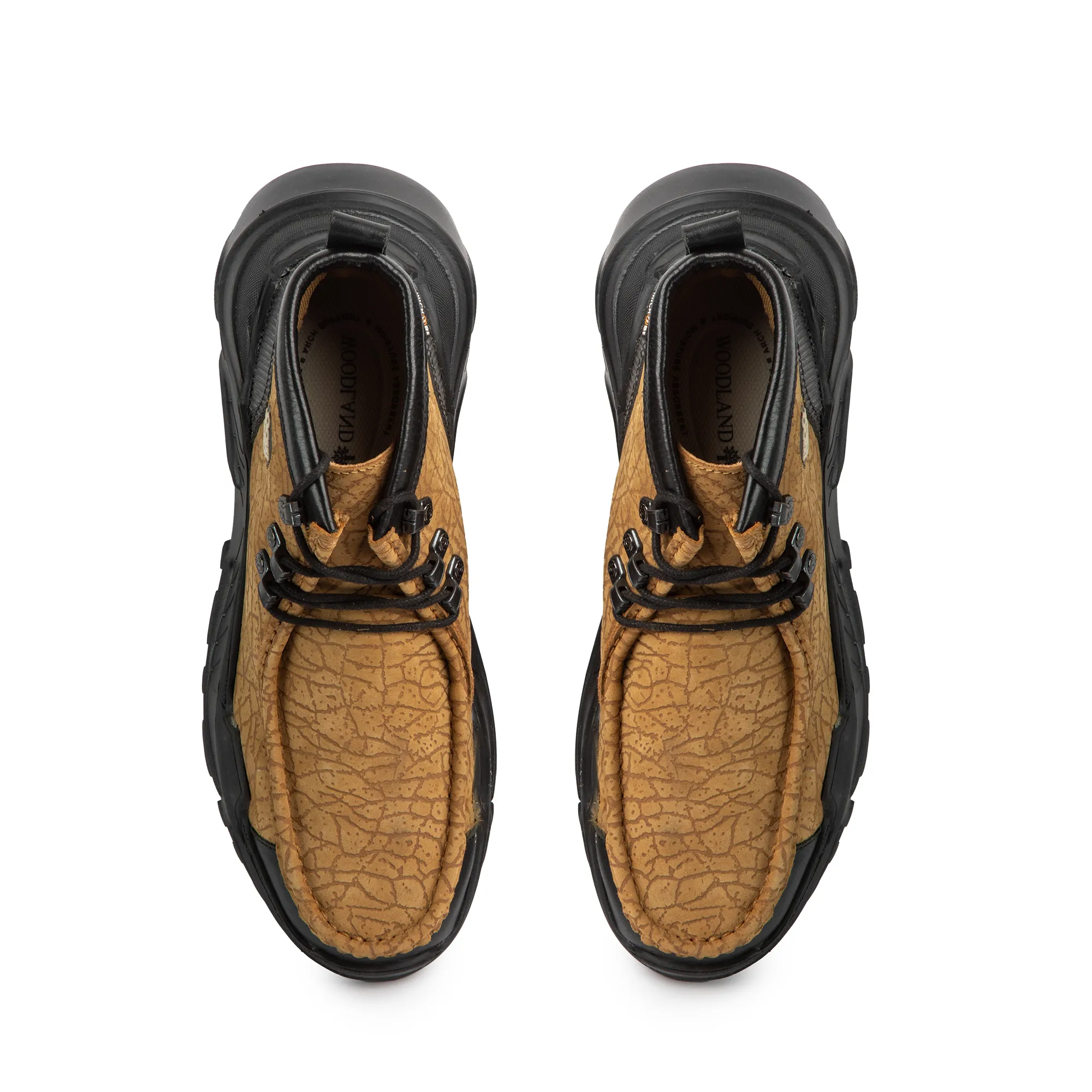 Woodland Men Camel Nubuck Lace-Up Casual Shoes - Thumbnail 6