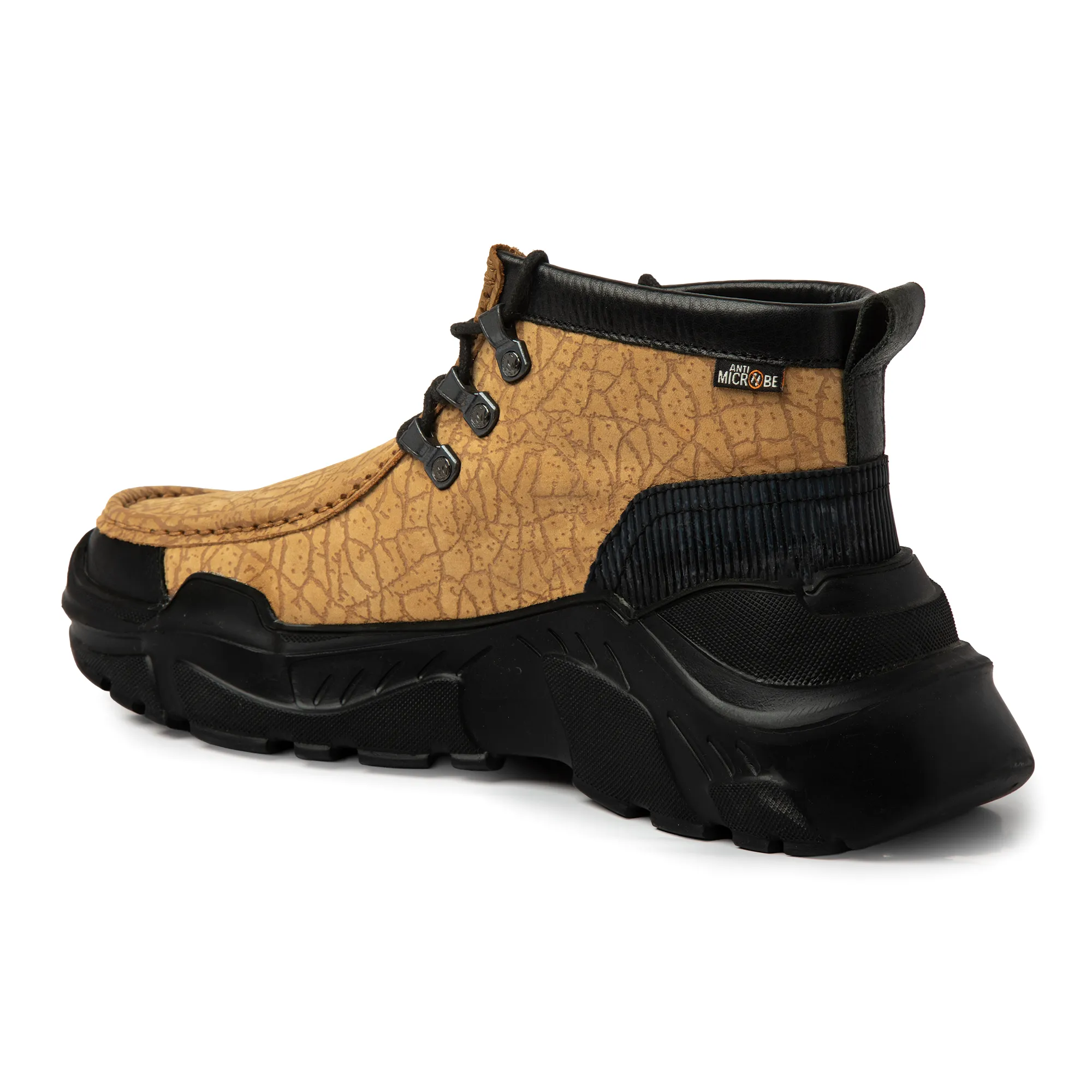 Woodland Men Camel Nubuck Lace-Up Casual Shoes - Thumbnail 8