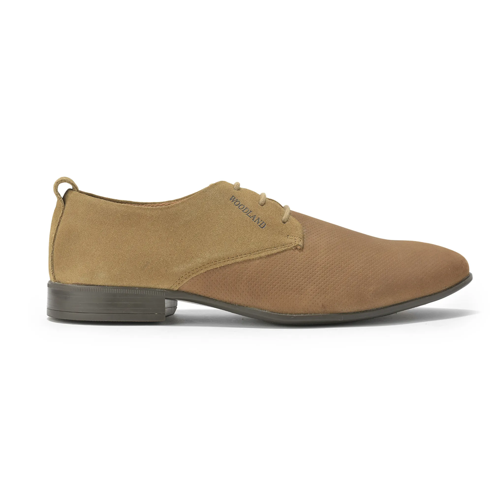 Woodland Men’s Dubai Khaki Refined Comfort Leather Shoes - Thumbnail 2