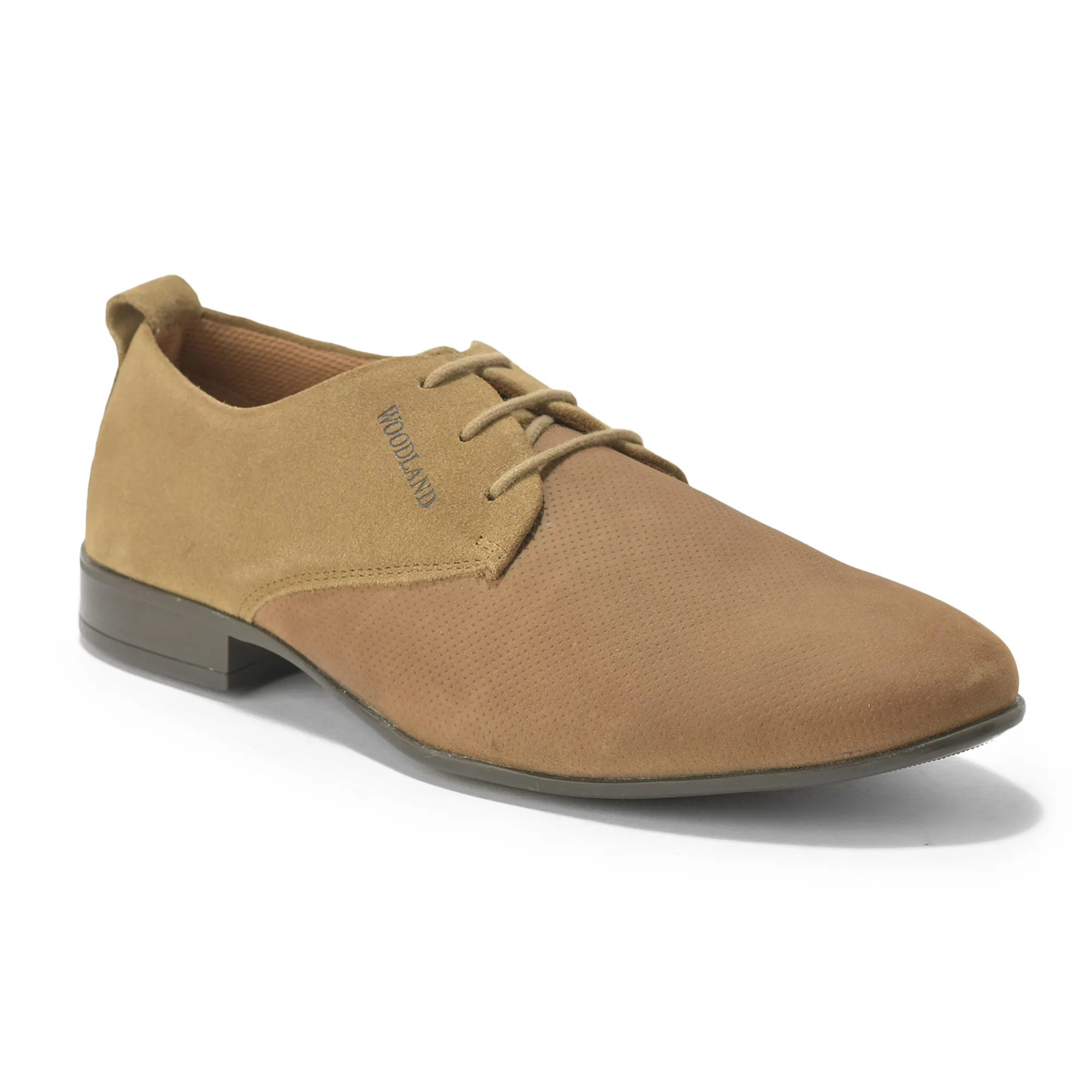 Woodland Men’s Dubai Khaki Refined Comfort Leather Shoes - Thumbnail 3