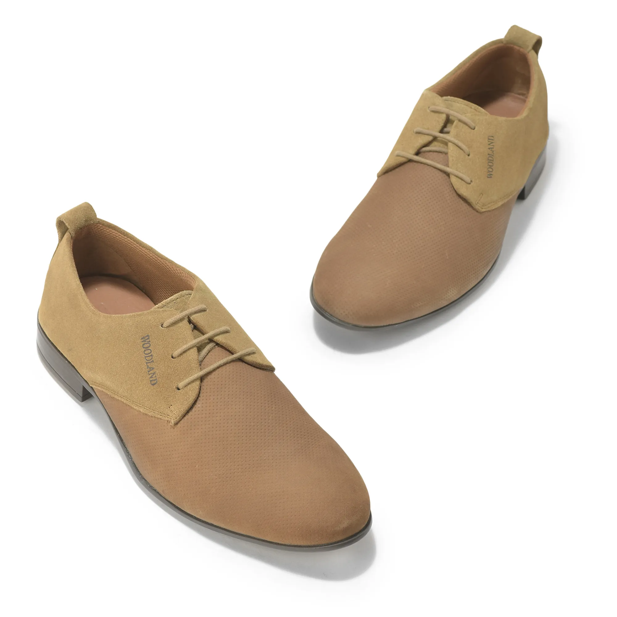 Woodland Men’s Dubai Khaki Refined Comfort Leather Shoes - Thumbnail 4