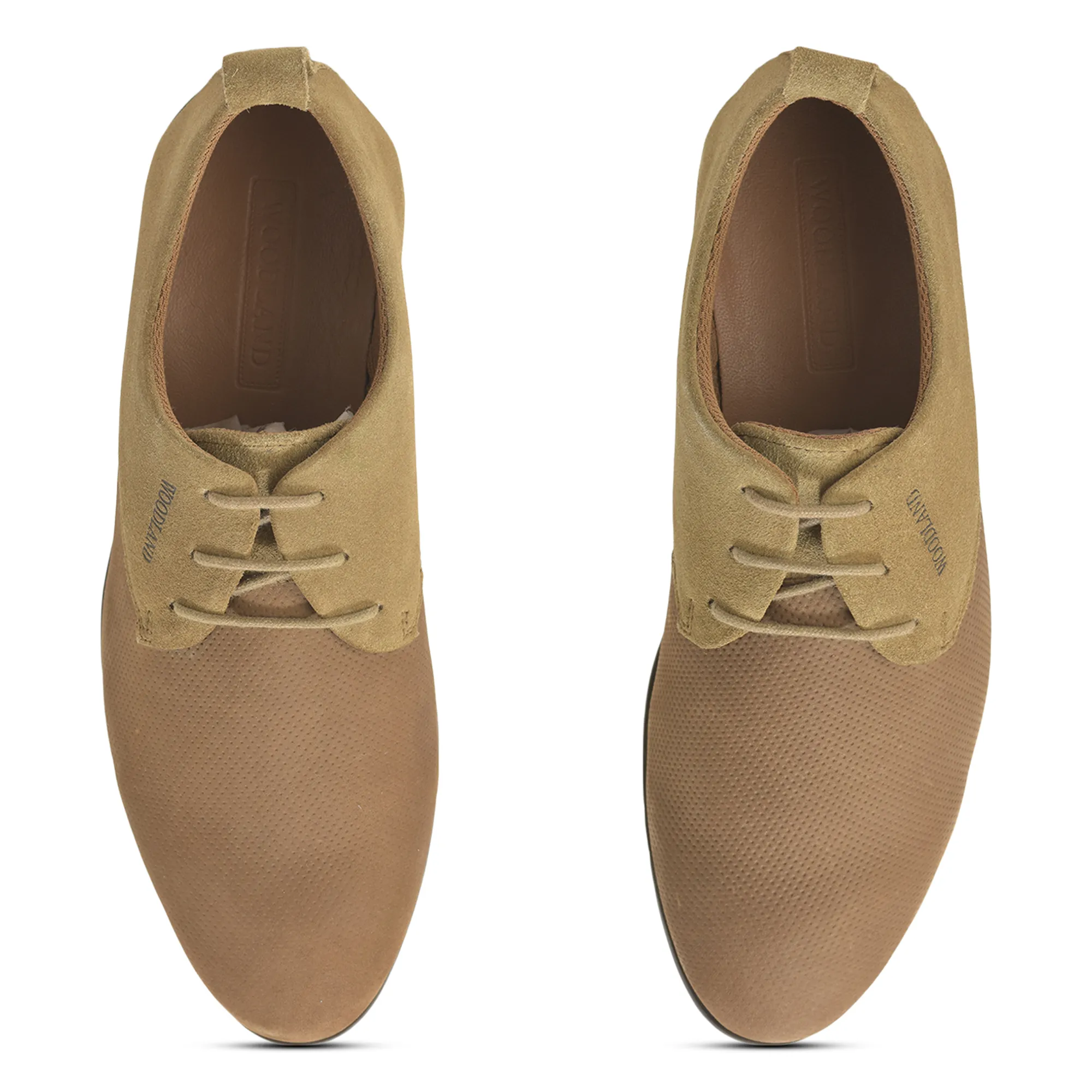 Woodland Men’s Dubai Khaki Refined Comfort Leather Shoes - Thumbnail 5