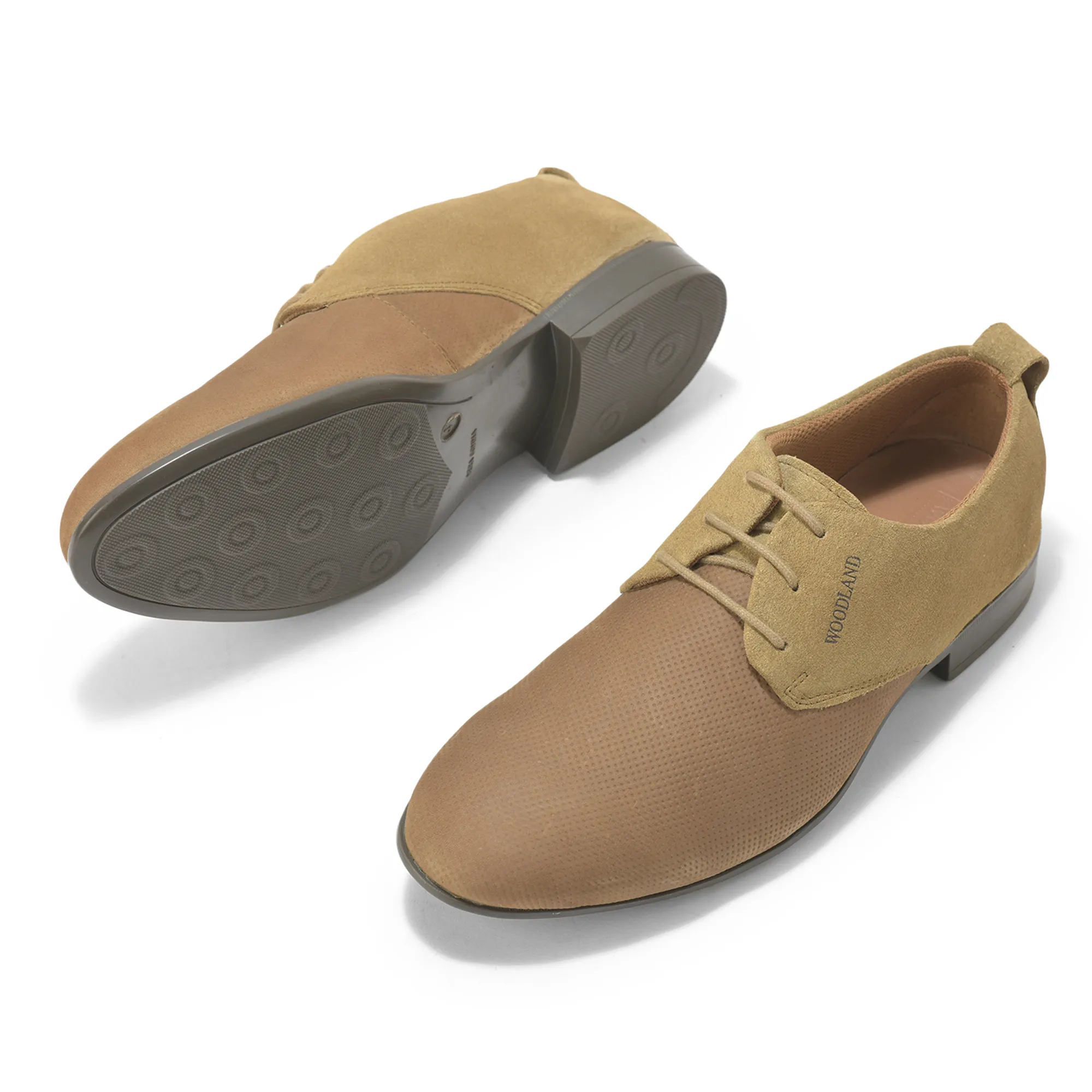 Woodland Men’s Dubai Khaki Refined Comfort Leather Shoes - Thumbnail 6
