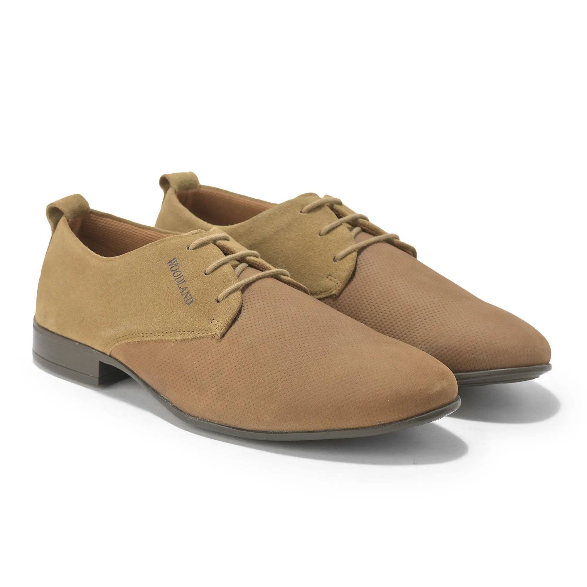 Woodland Men’s Dubai Khaki Refined Comfort Leather Shoes - Thumbnail 8
