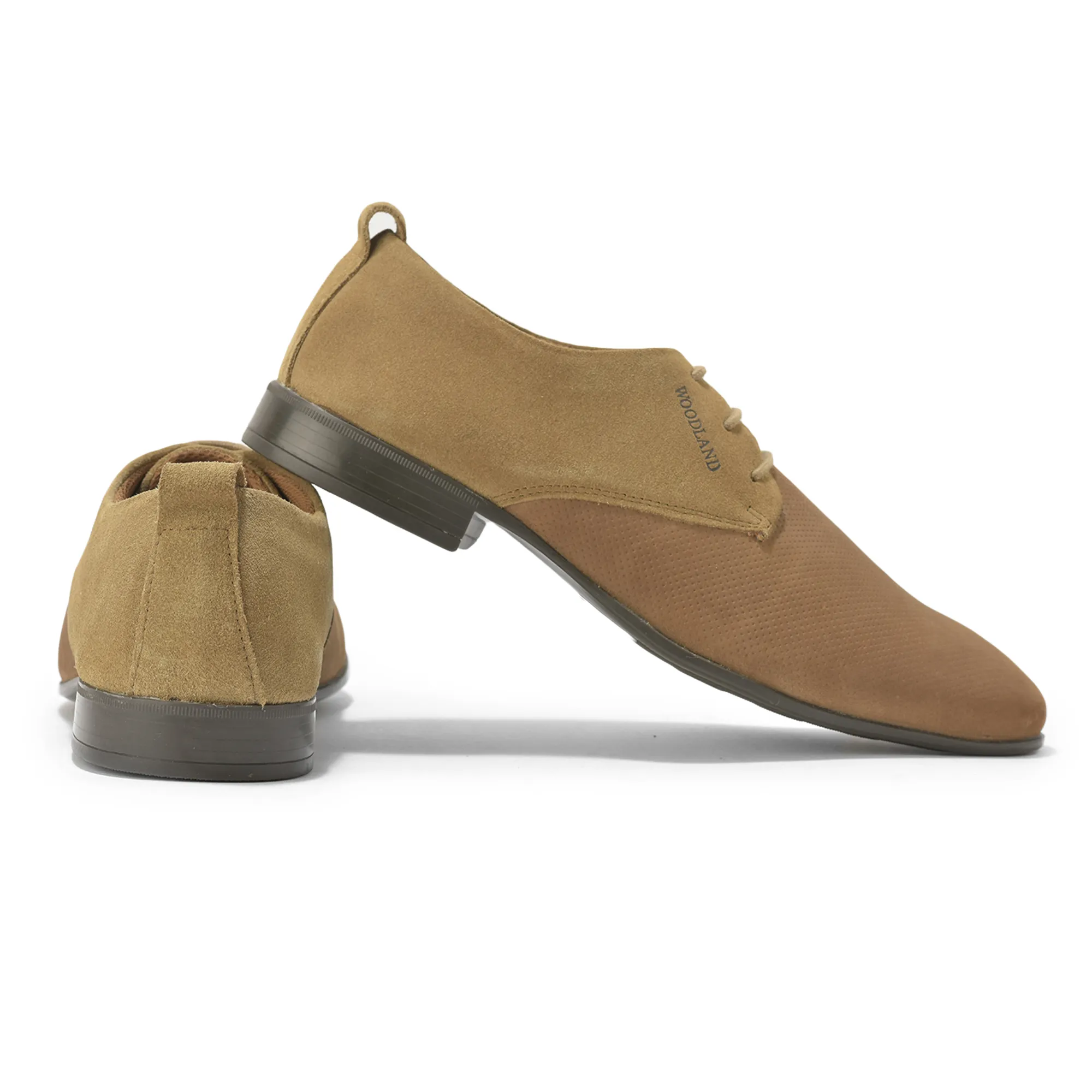 Woodland Men’s Dubai Khaki Refined Comfort Leather Shoes - Thumbnail 10