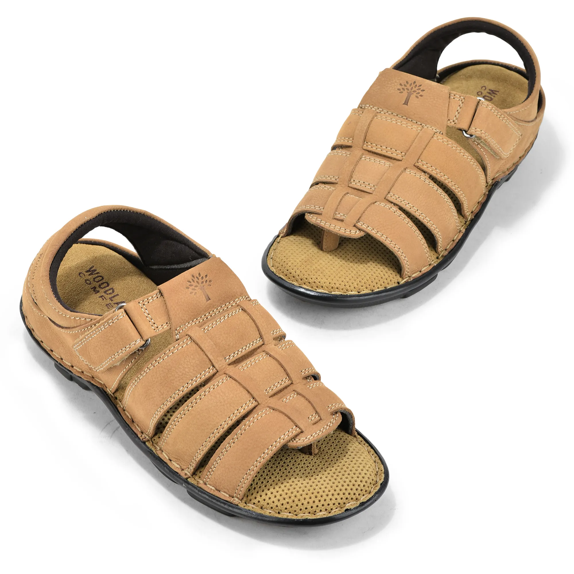 Woodland Camel Men Sandals - Thumbnail 2