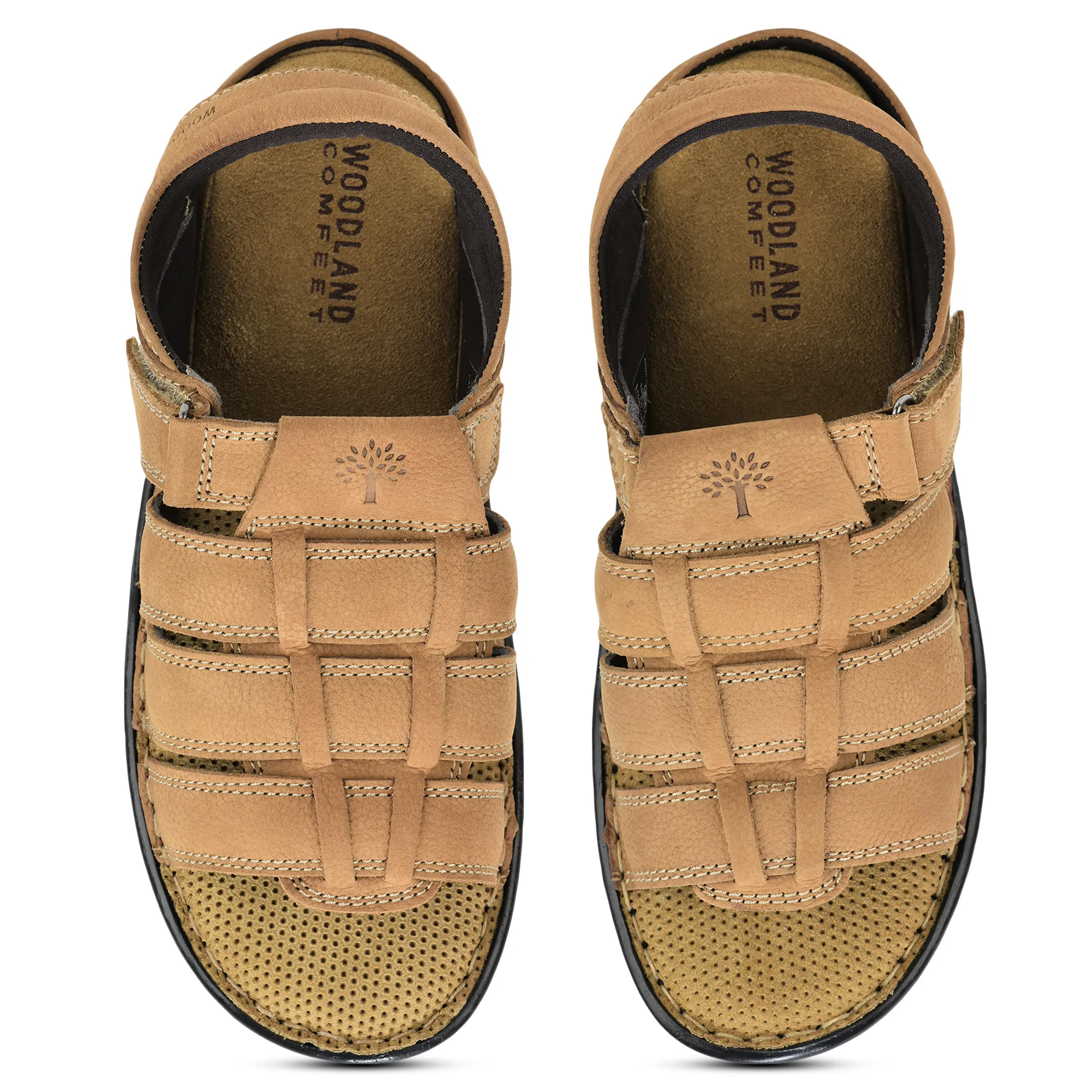 Woodland Camel Men Sandals - Thumbnail 4