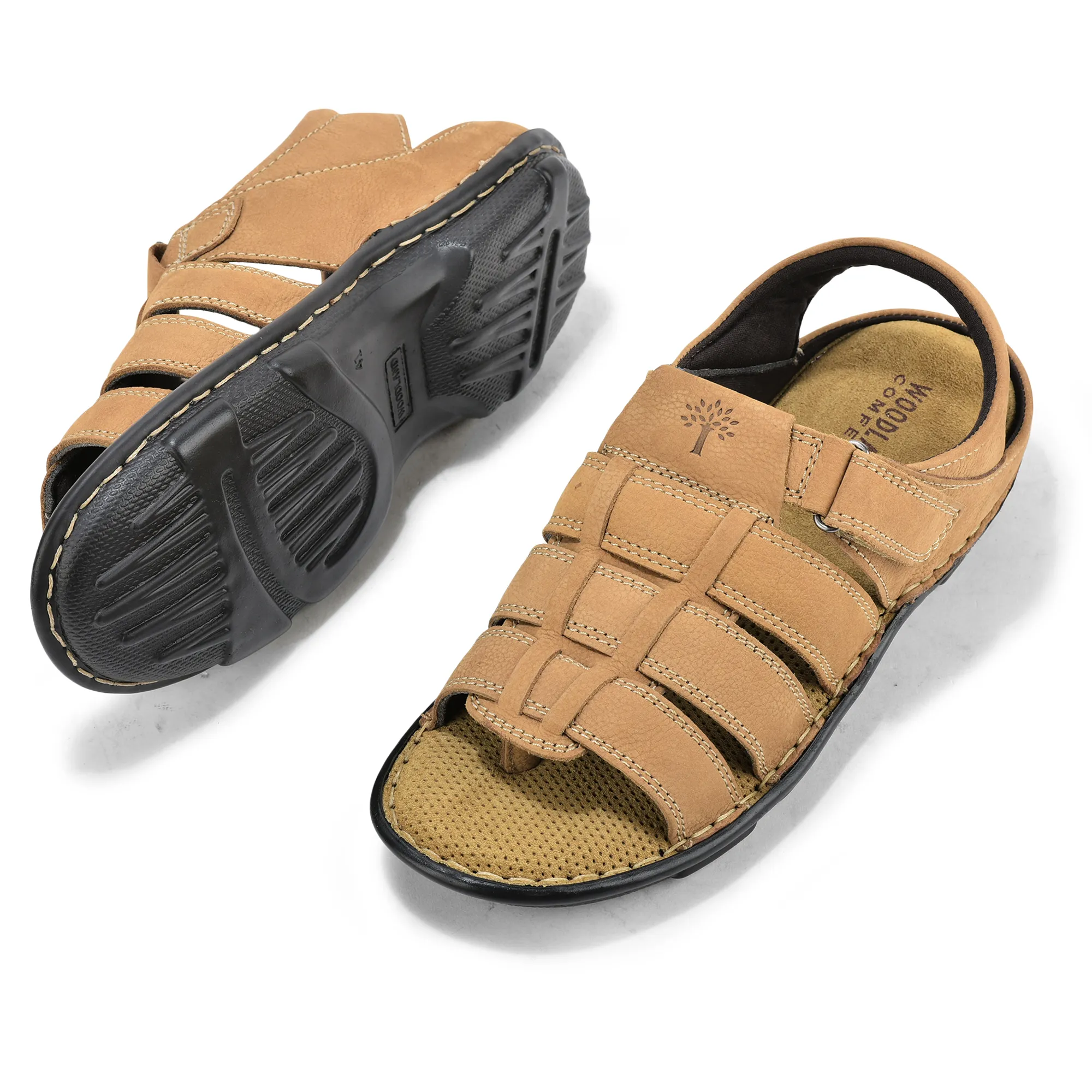 Woodland Camel Men Sandals - Thumbnail 5