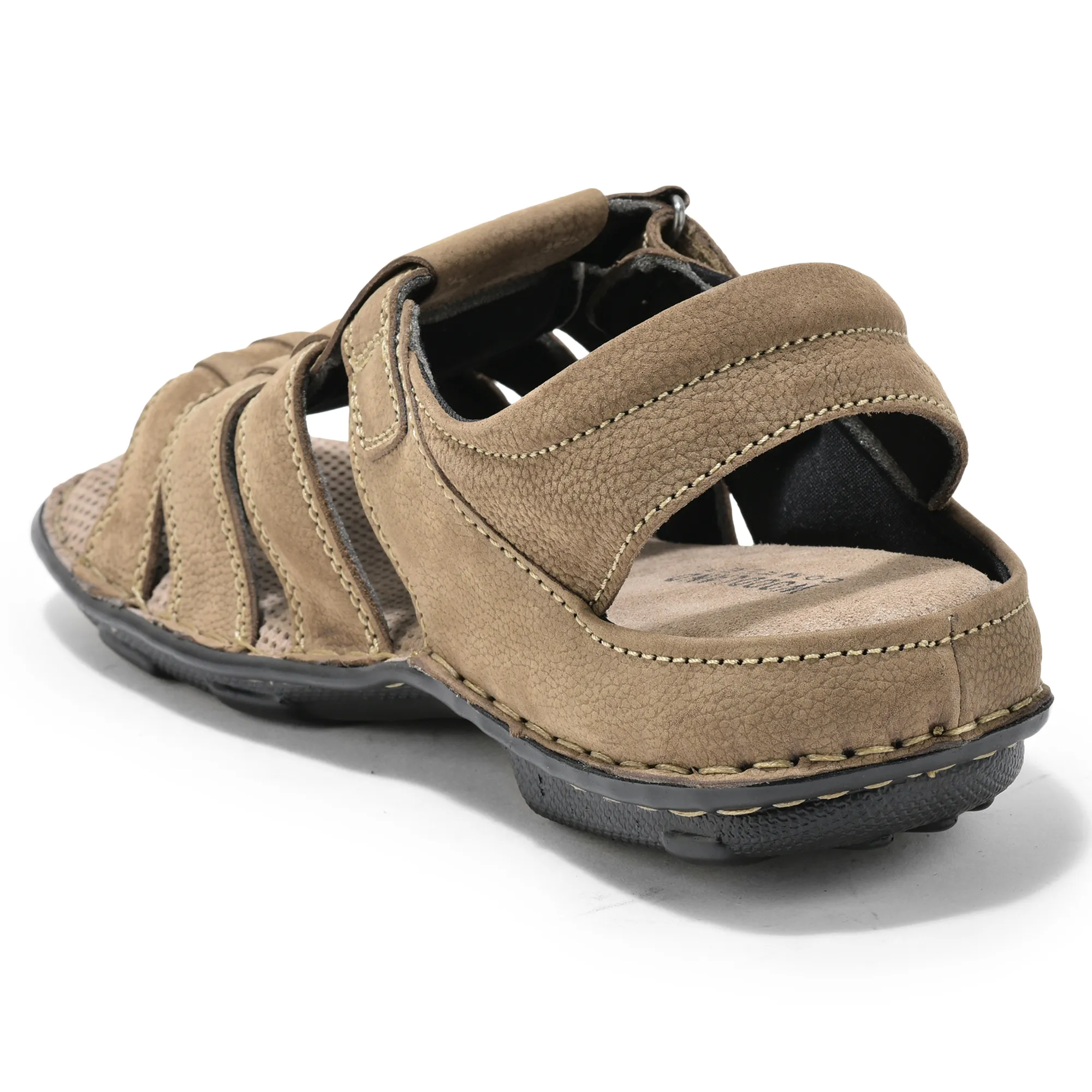 Woodland Dark Khaki Men Sandals - Thumbnail 6