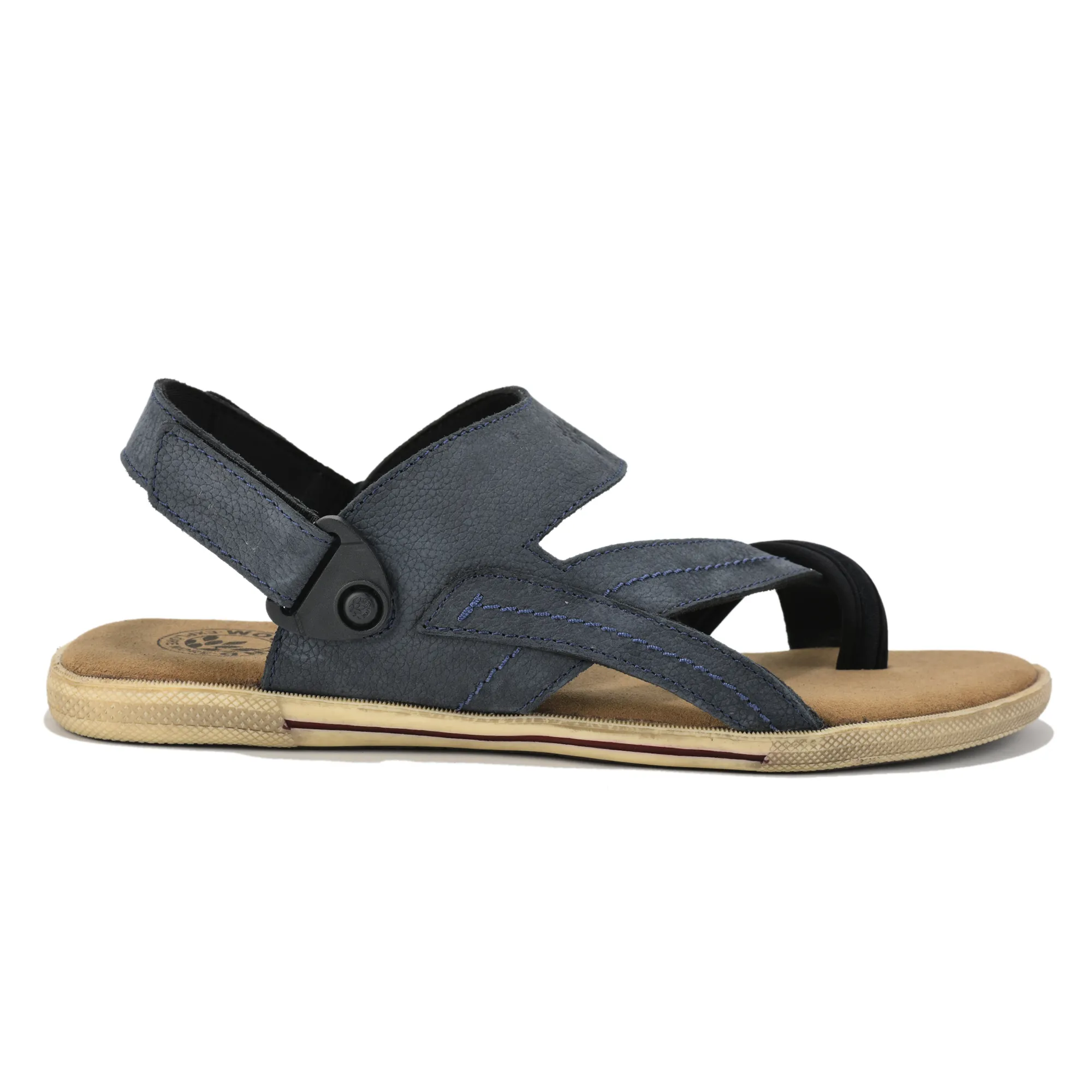 Woodland Men Denim Nubuk Print Comfort Sandal - Thumbnail 2