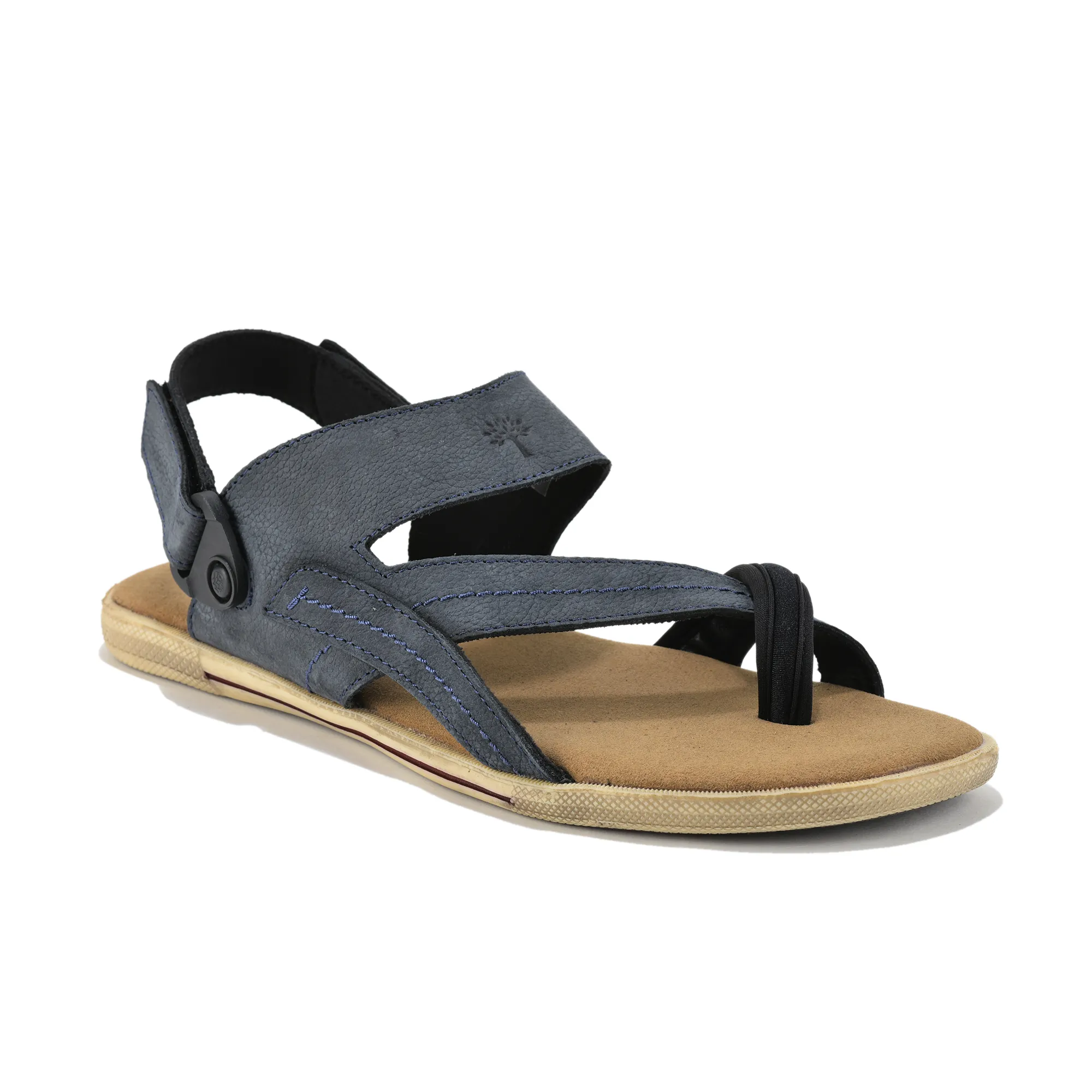 Woodland Men Denim Nubuk Print Comfort Sandal - Thumbnail 3