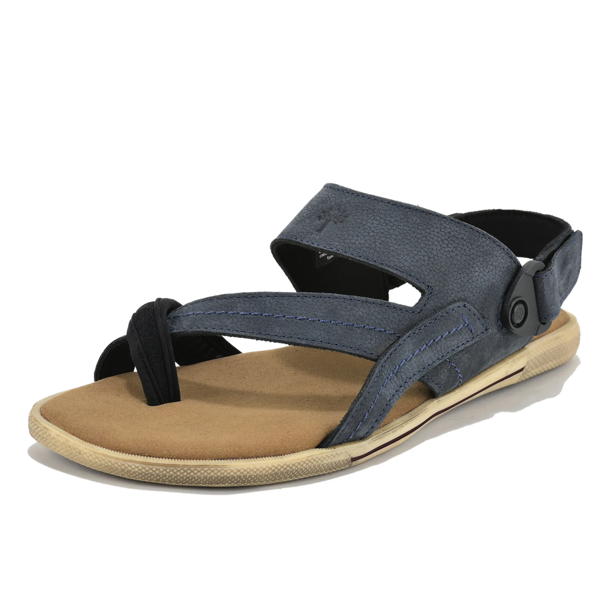 Woodland Men Denim Nubuk Print Comfort Sandal - Thumbnail 11