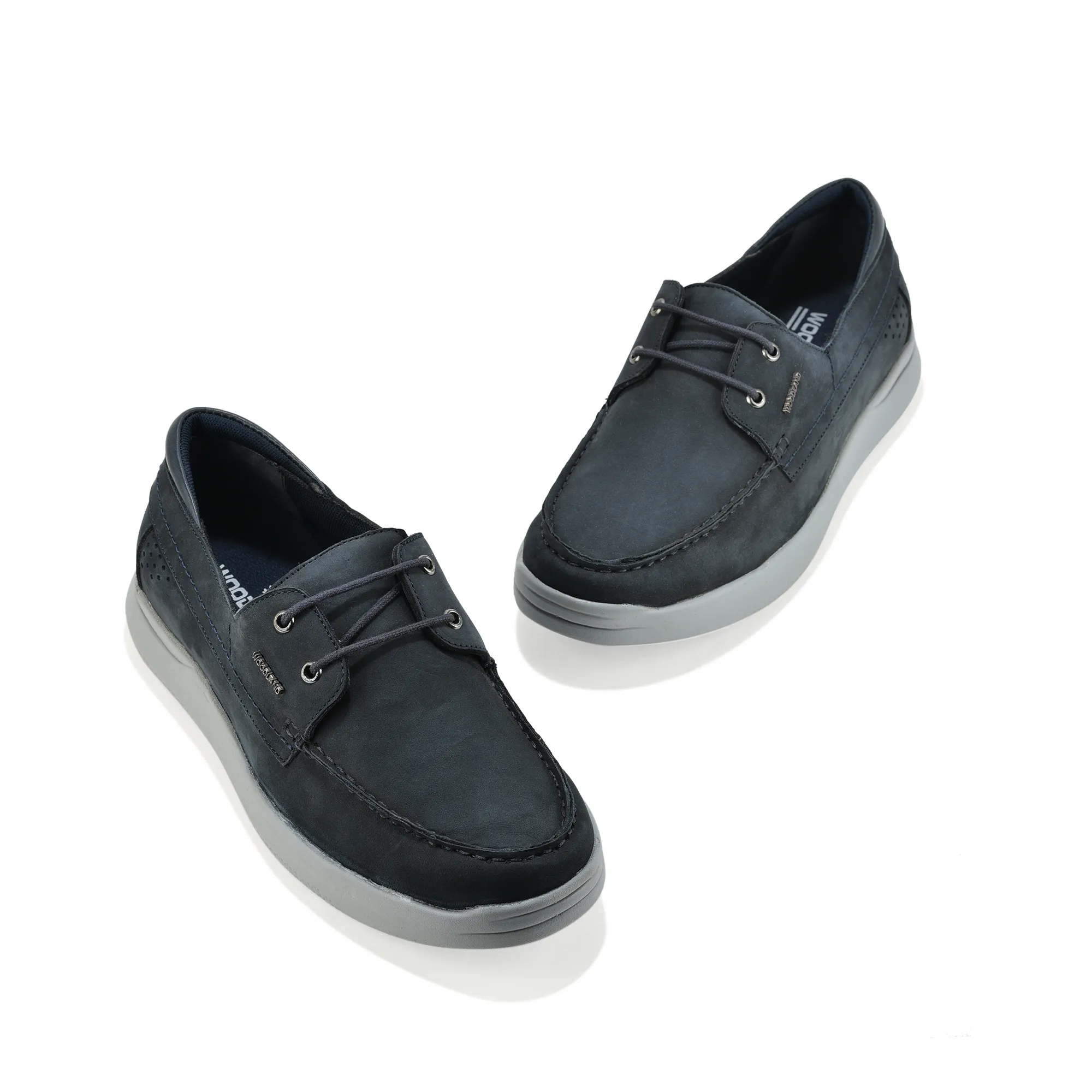 Woodland Navy Nubuk Pathline Casual Lace Shoes - Thumbnail 4